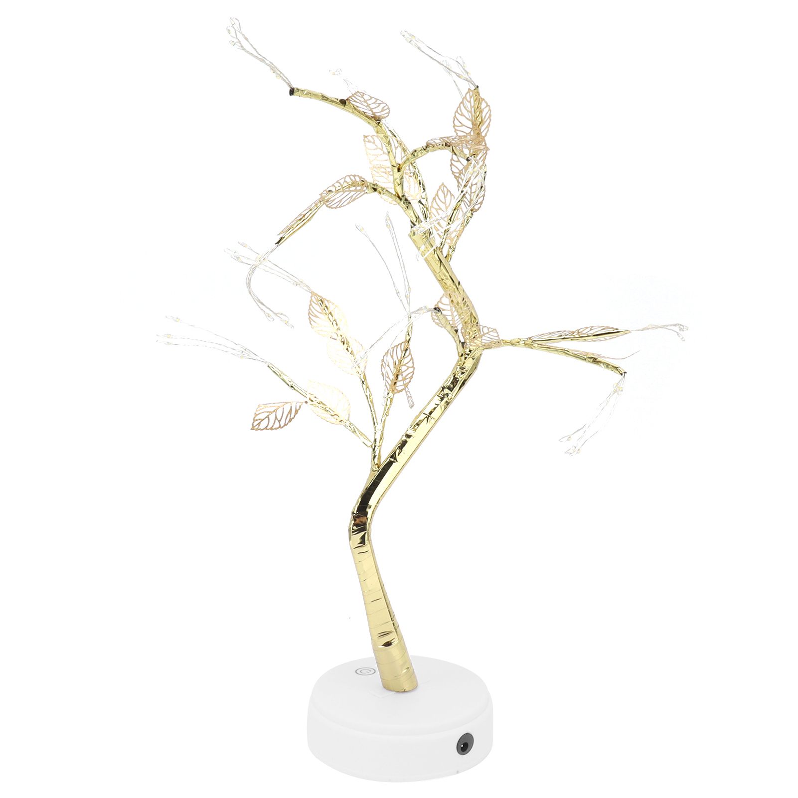 Night Light 72LEDs Artificial Leaf Bonsai LED Copper Wire Lamp Battery USB view 5