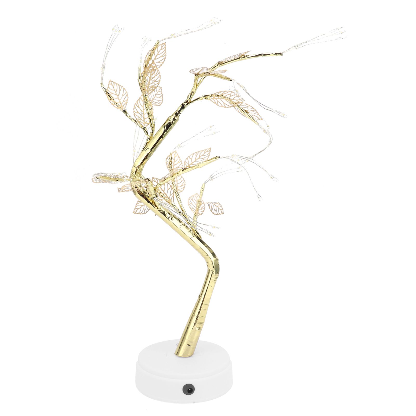 Night Light 72LEDs Artificial Leaf Bonsai LED Copper Wire Lamp Battery USB view 6