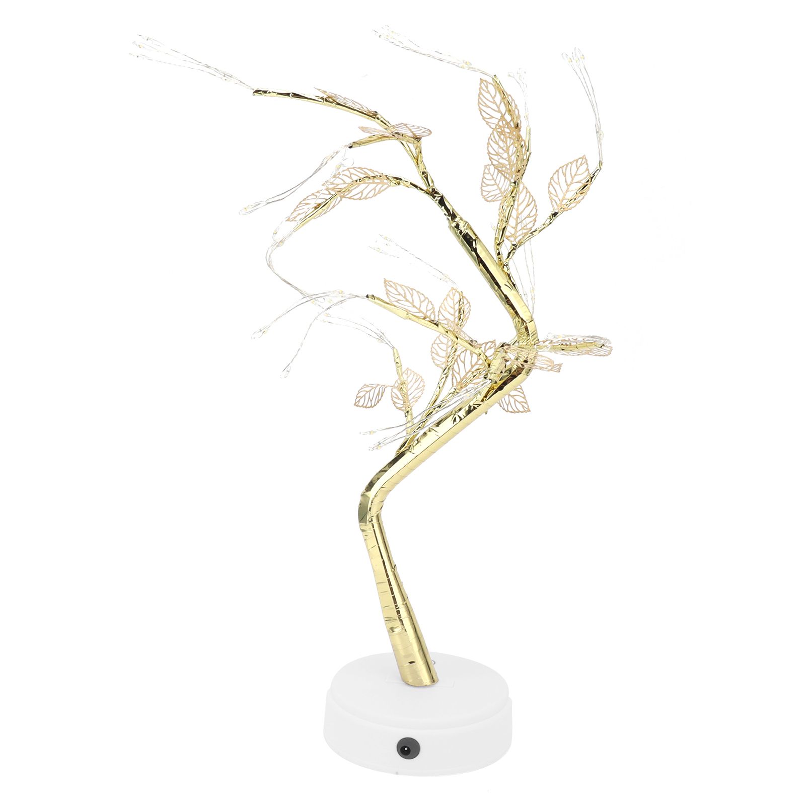 Night Light 72LEDs Artificial Leaf Bonsai LED Copper Wire Lamp Battery USB view 7