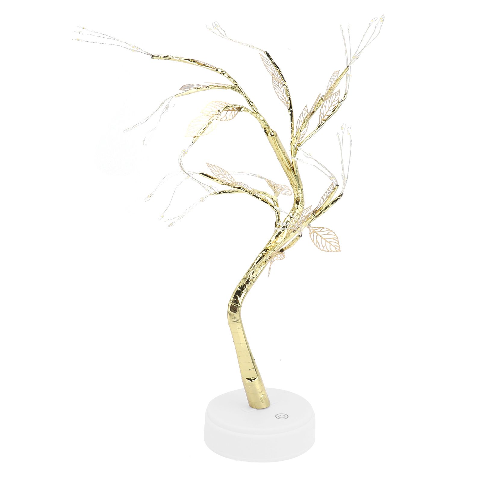 Night Light 72LEDs Artificial Leaf Bonsai LED Copper Wire Lamp Battery USB view 8