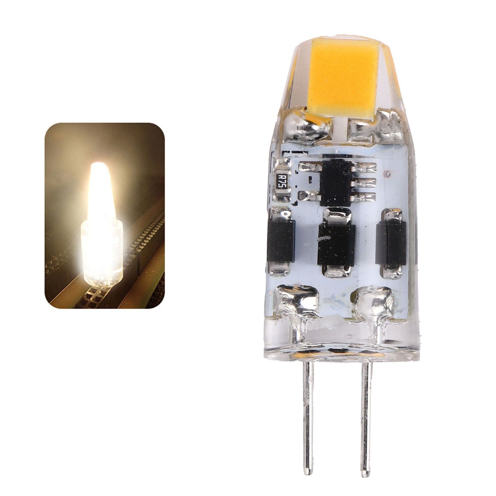 G4 Bulb 2W 200LM 360° Dimming Silicone BiPin LED Bulb for Home Office AC DC view 11
