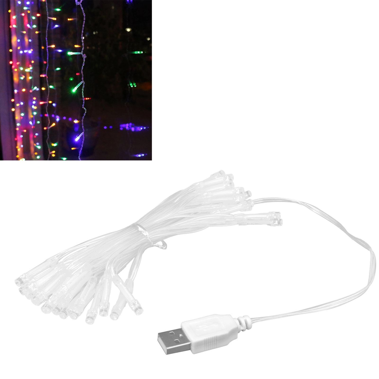 Color Light String 40LEDs Decorative Light USB Indoor Party Decoration view 11