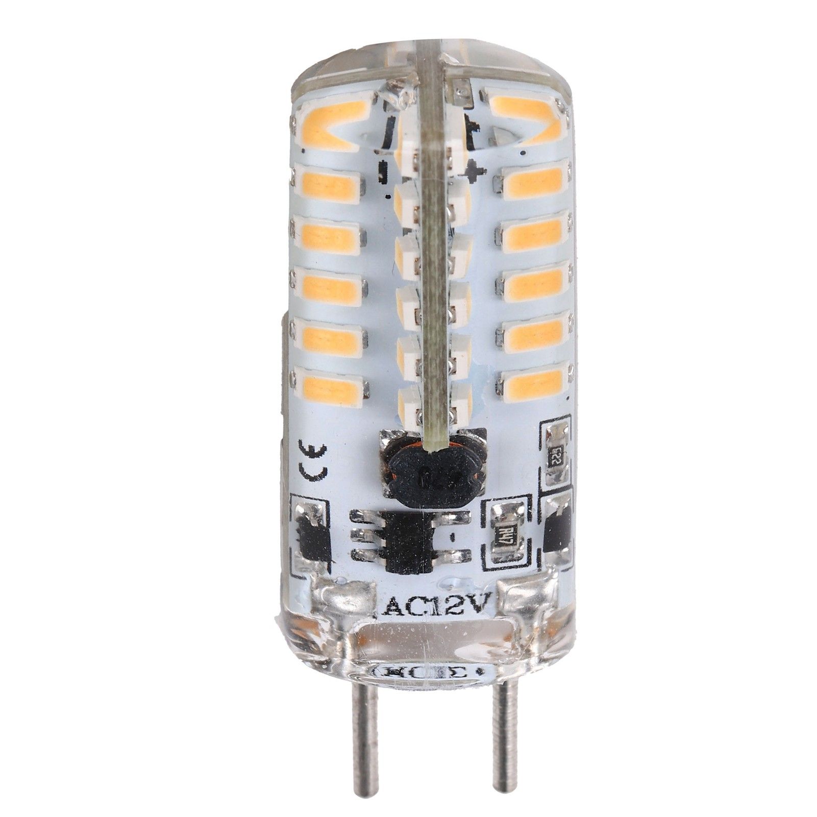 48LED Silicone Bulb 3W 300LM GY6.35 BiPin Bulb AC12V for Chandelier Ceiling view 9