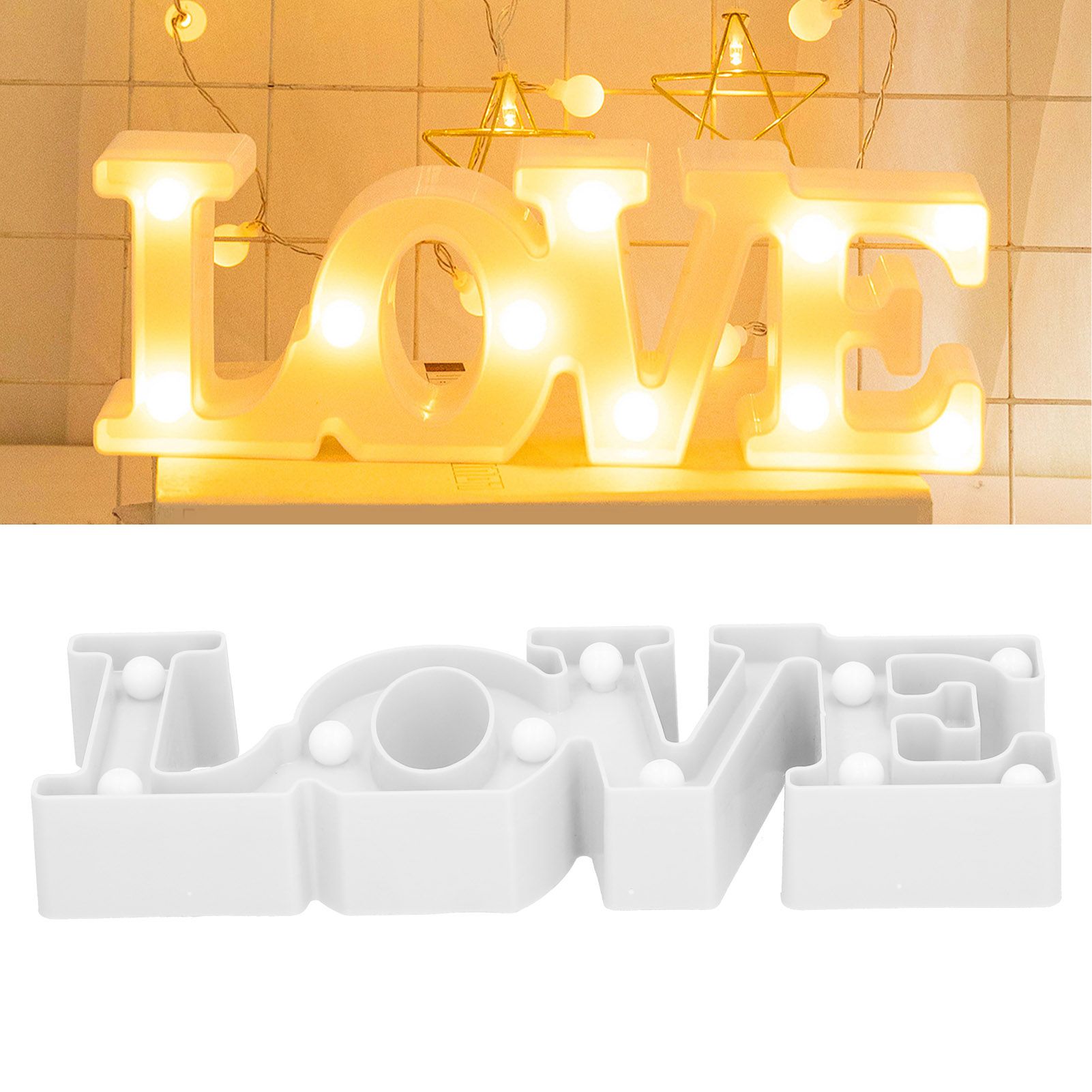 LOVE Lamp 10LED Night Light for Proposal Confession Wedding Anniversary Party view 11