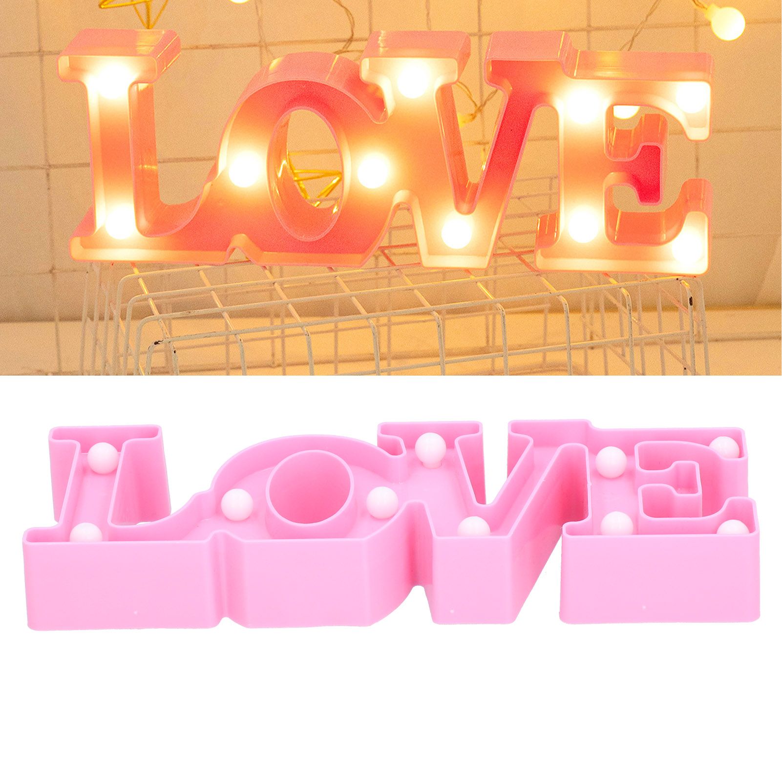 LOVE Lamp 10LED Night Light for Proposal Confession Wedding Anniversary Party view 11