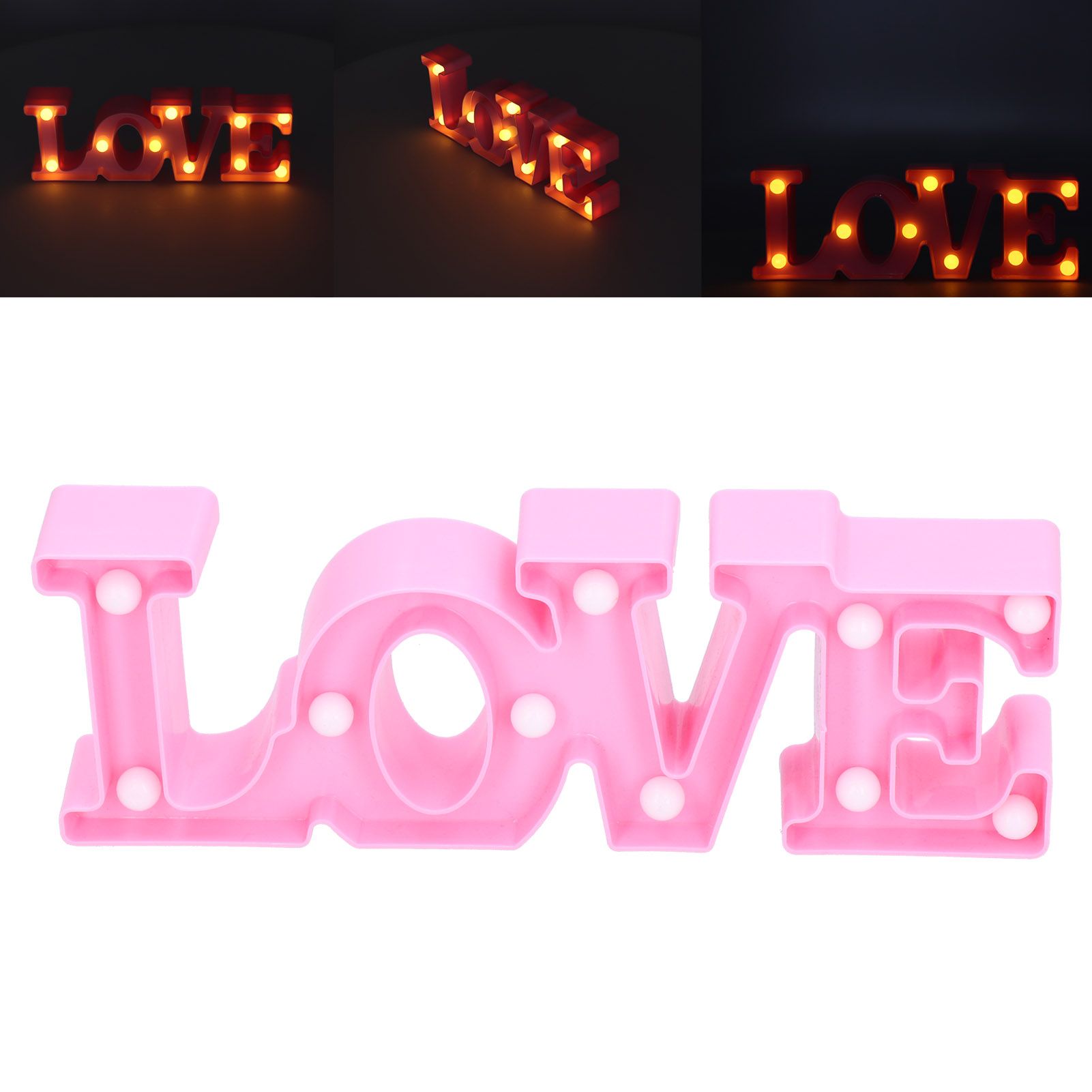 LOVE Lamp 10LED Night Light for Proposal Confession Wedding Anniversary Party view 12