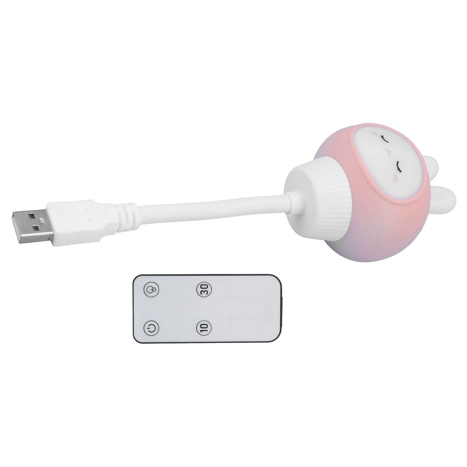 USB Cute Bunny Night Light Baby Remote Control Night Lamp for Room Decor view 10