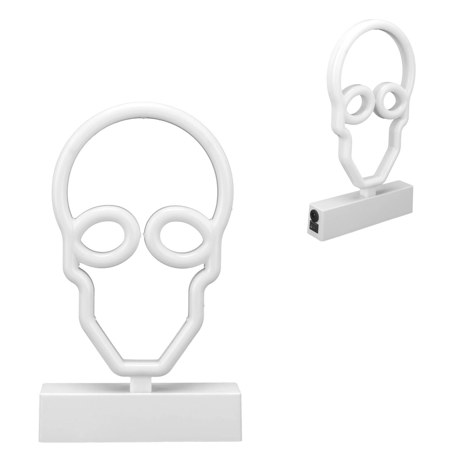 Neon Signs Night Lights with Stand Base Skull Head Neon LED Light for Bedroom view 5
