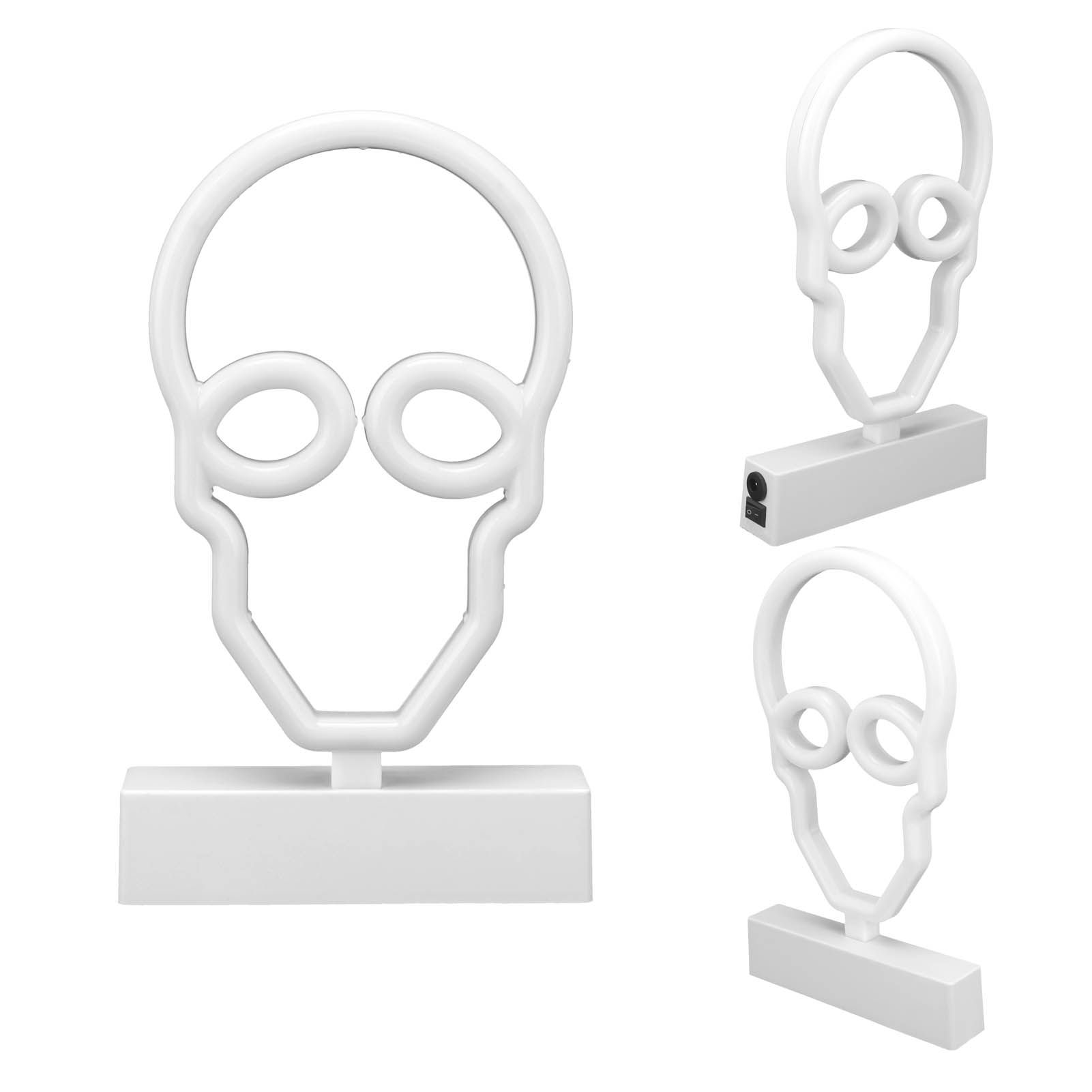 Neon Signs Night Lights with Stand Base Skull Head Neon LED Light for Bedroom view 7