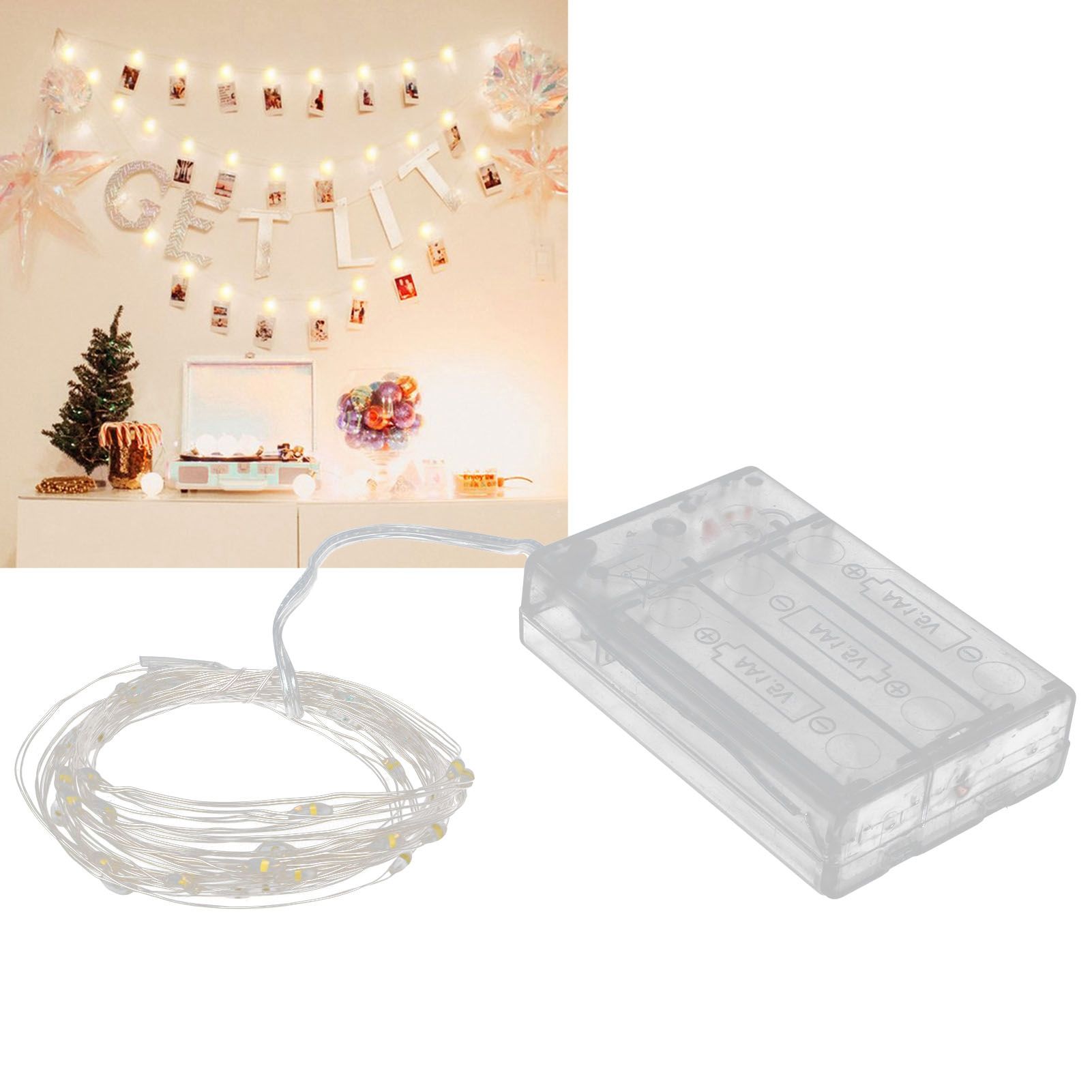 Photo Clip Light String Clip String Lamp Decoration Light with 200LEDs 60 view 11