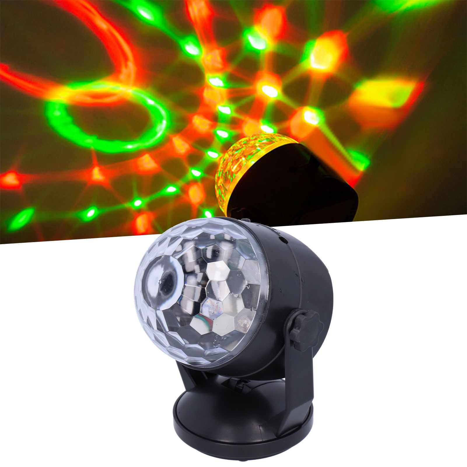 Ball LED Party Stage Light USB Powered RGB Voice Control KTV Car Ambient Lamp view 12