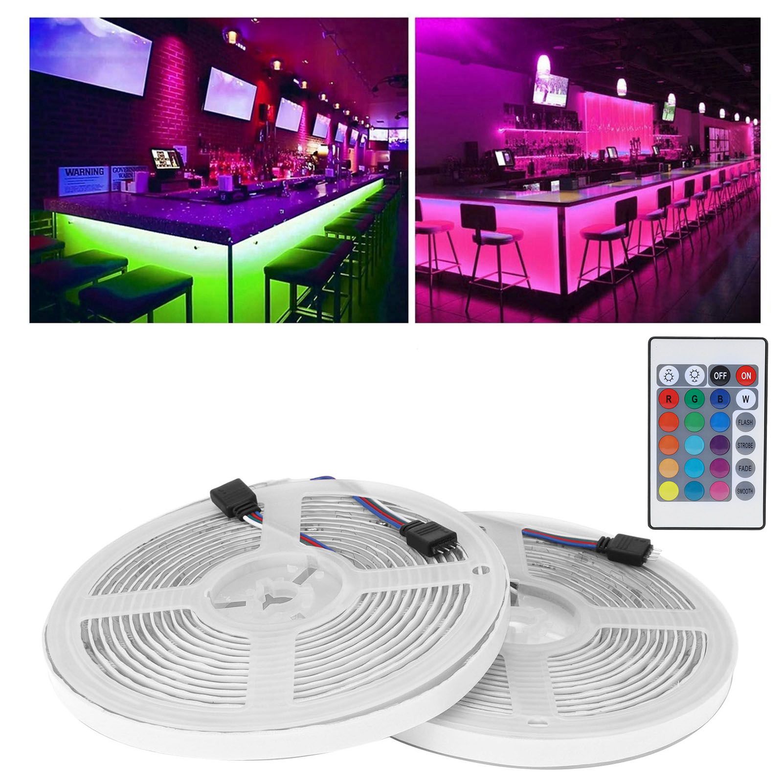 Waterproof WiFi 600LED Strip Light Color Changing Flexible Rope Light Dimmable 12V view 11