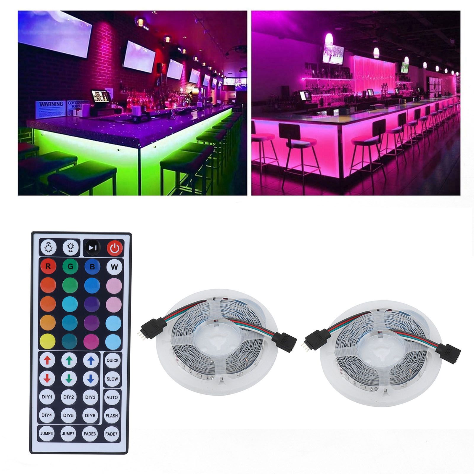 10M RGB Strip Lights Colorful 600LED Light Strip Dimmable Lighting for Outdoor view 11