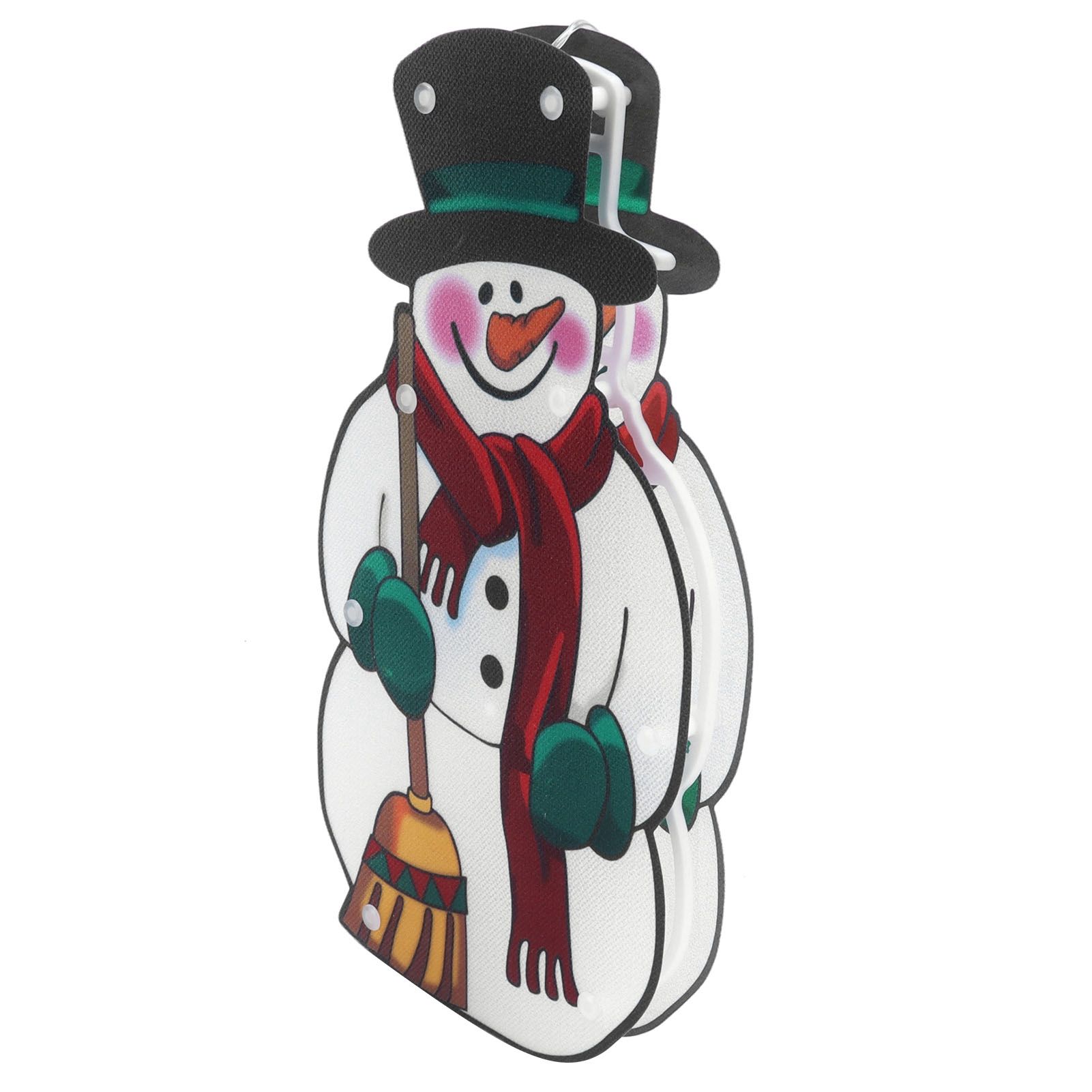 Christmas Lighted Decoration Snowman LED Window Hanging Lamp with Suction Cup view 6