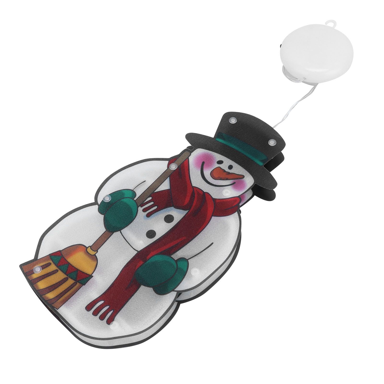 Christmas Lighted Decoration Snowman LED Window Hanging Lamp with Suction Cup view 9