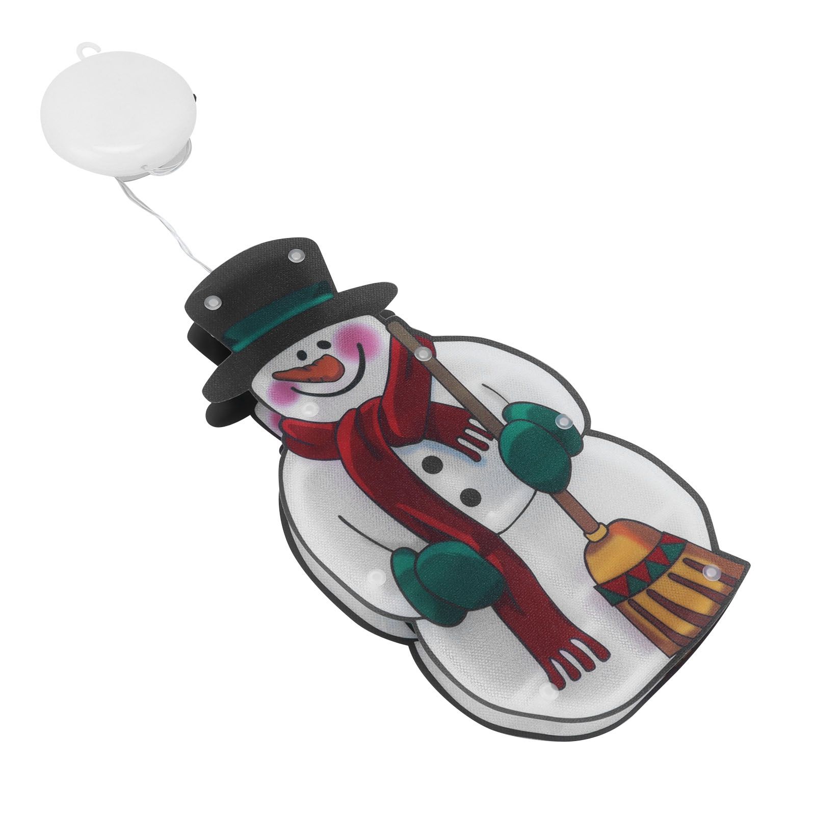 Christmas Lighted Decoration Snowman LED Window Hanging Lamp with Suction Cup view 10