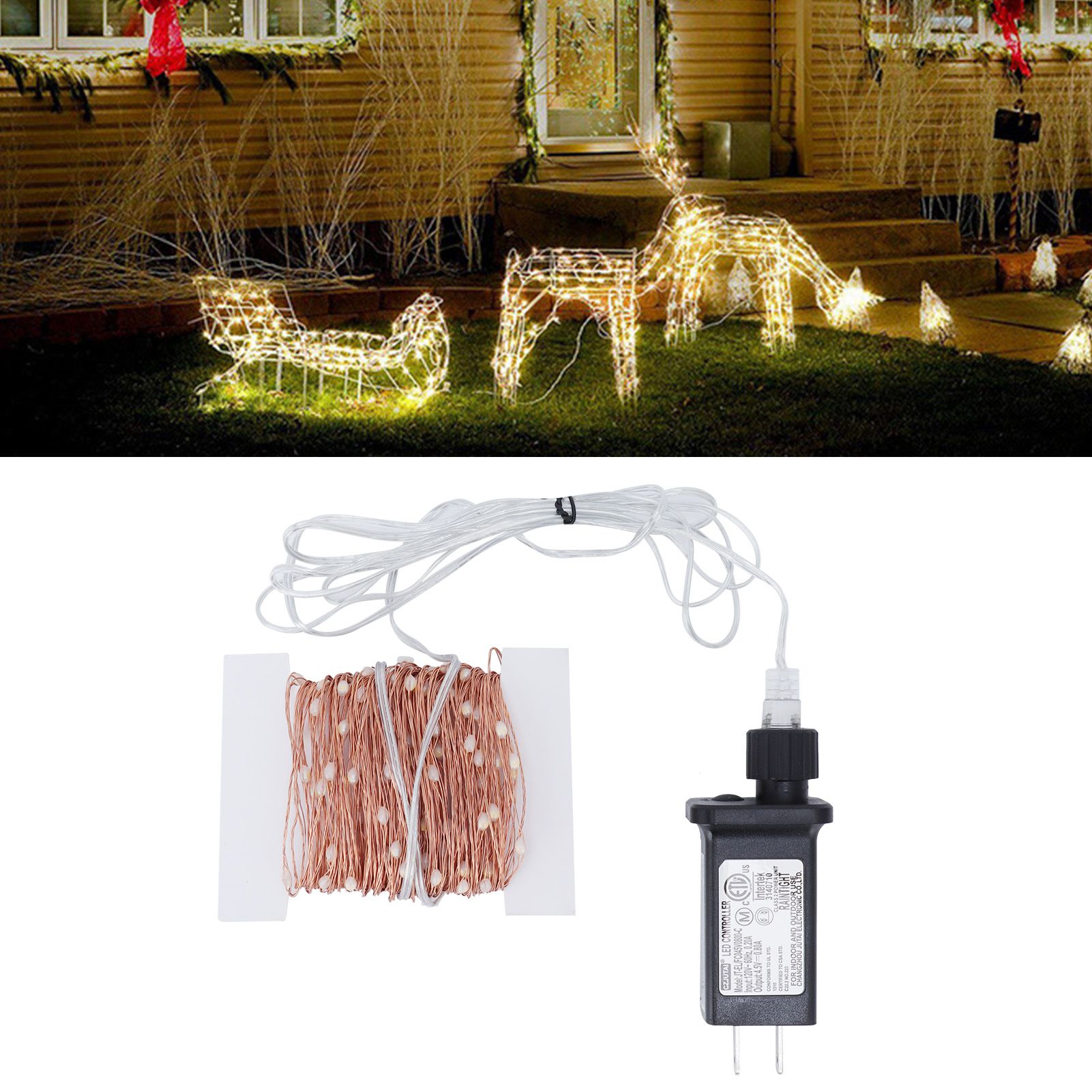 23M Low Voltage Copper Wire Light 200LED String Light for Garden Decor Warm White view 12