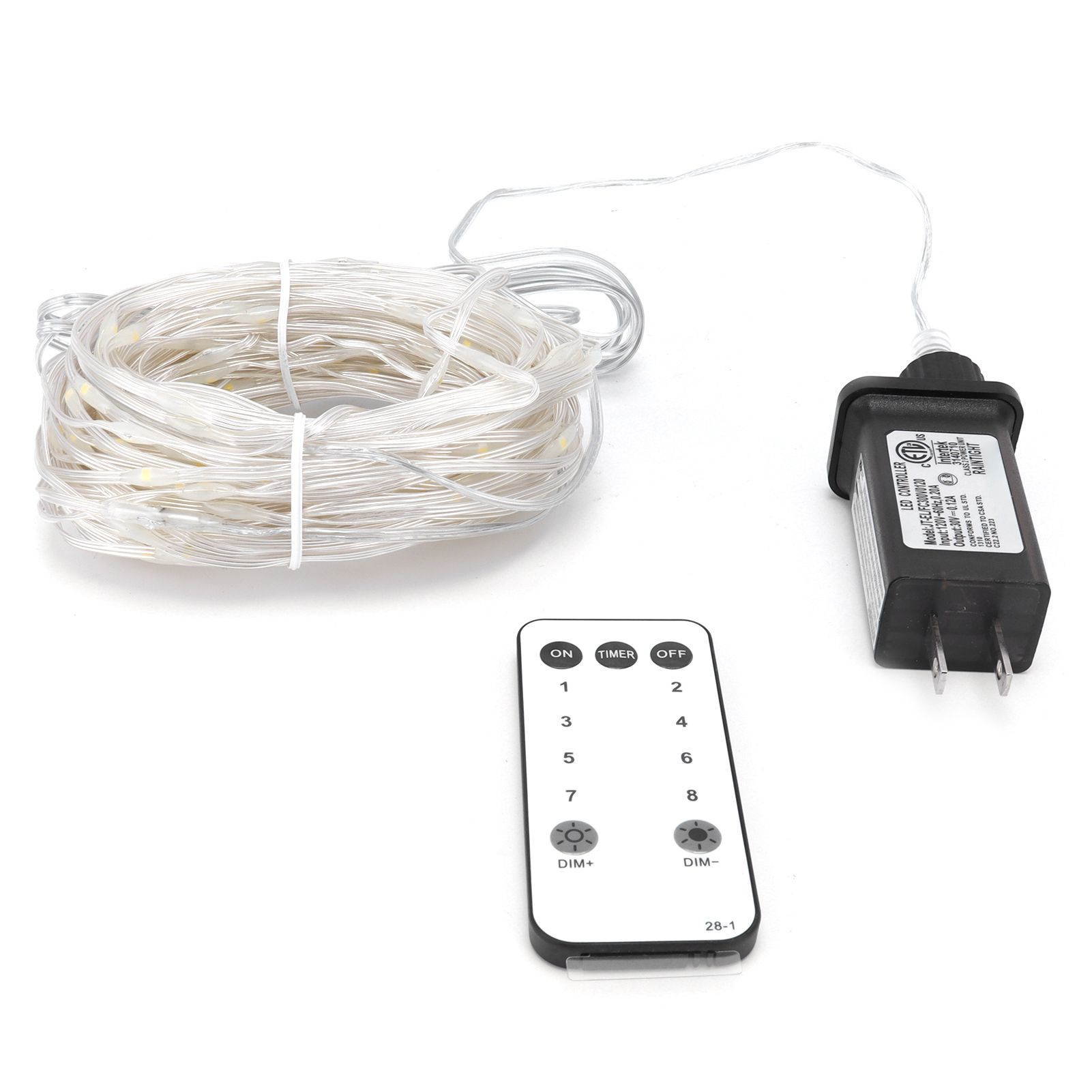 23M Clear PVC Wire Light 200LED String Light with Remote Control Outdoor Decor view 8