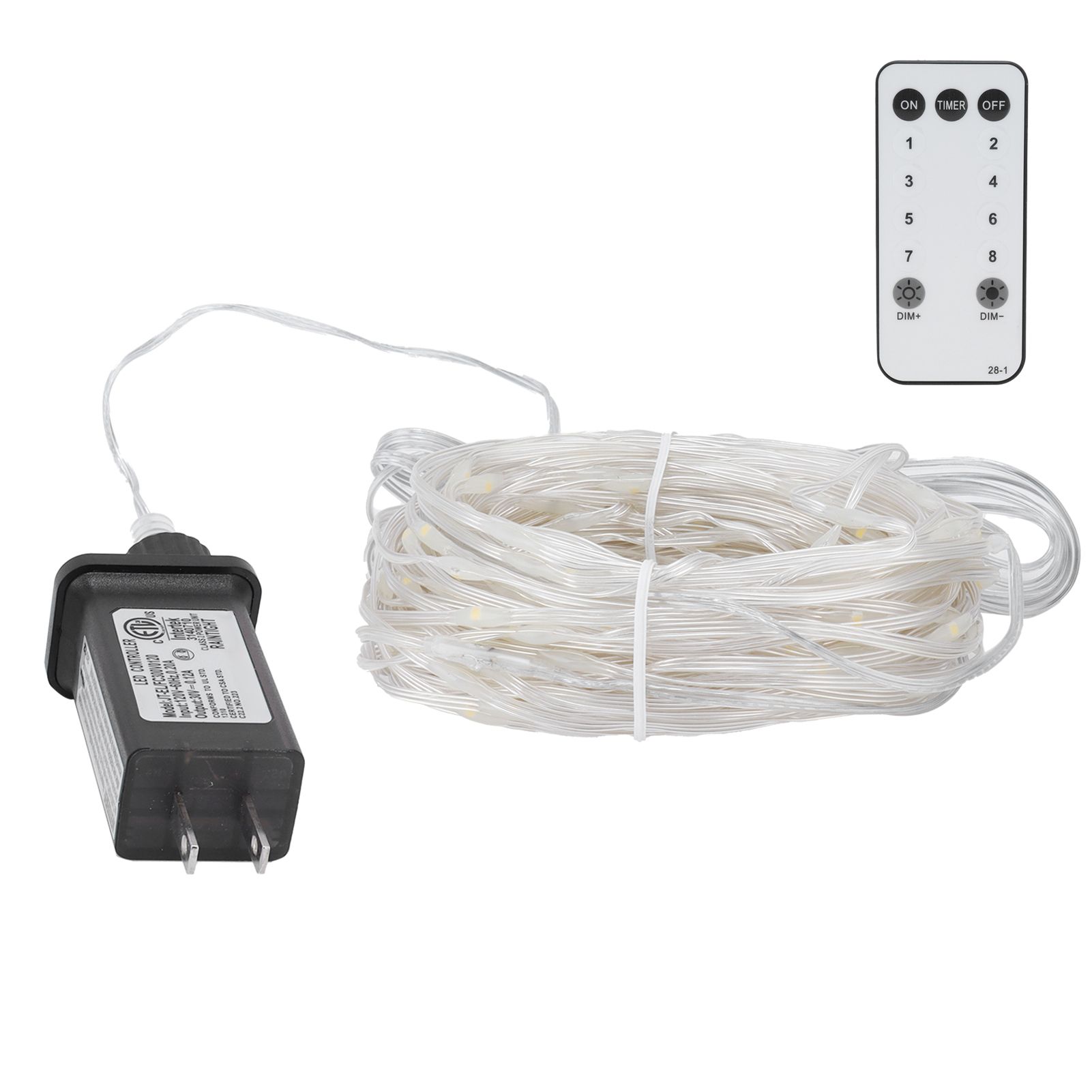 23M Clear PVC Wire Light 200LED String Light with Remote Control Outdoor Decor view 10