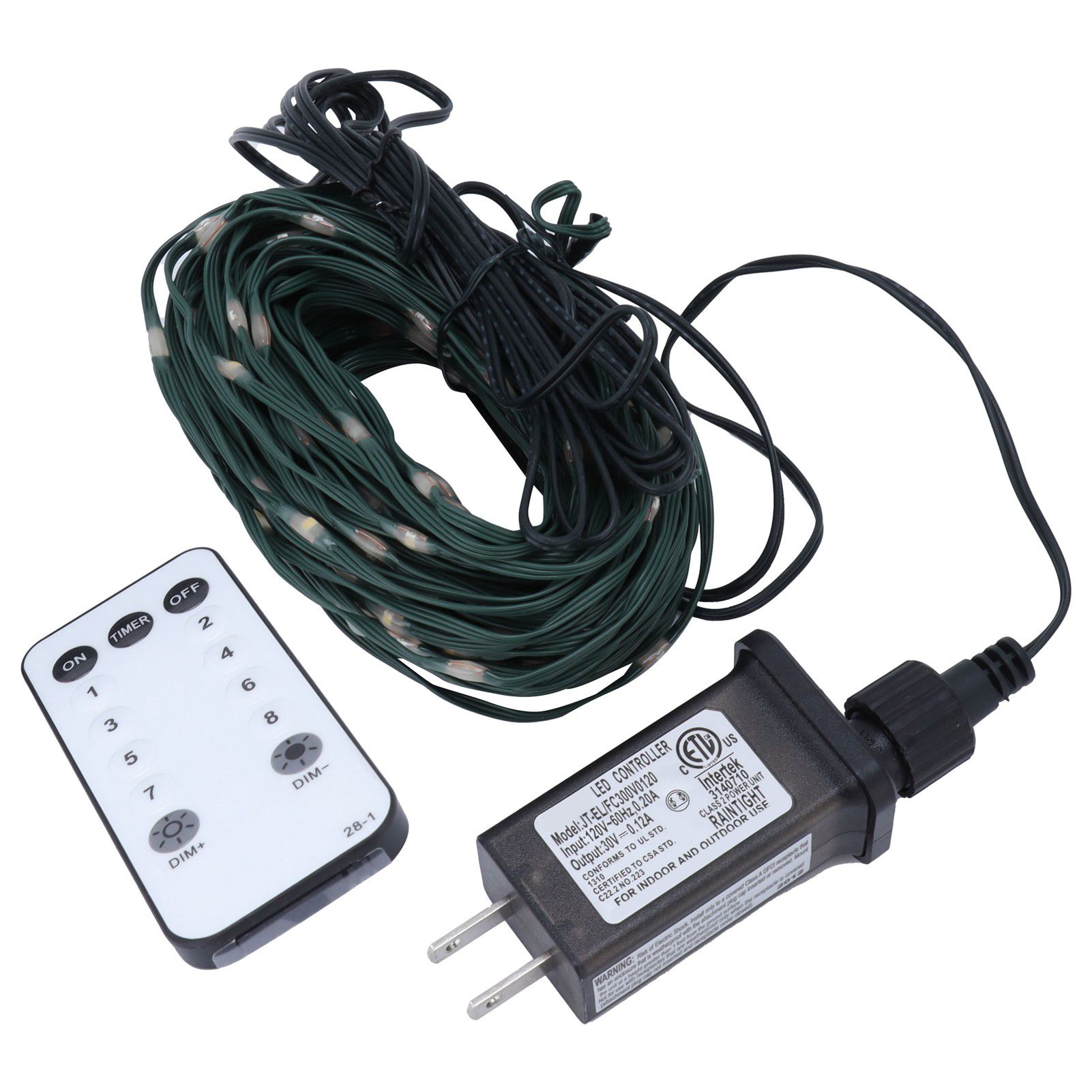 Outdoor 200LED Light String with 8 Lighting Modes Waterproof Low Voltage Lamp view 3