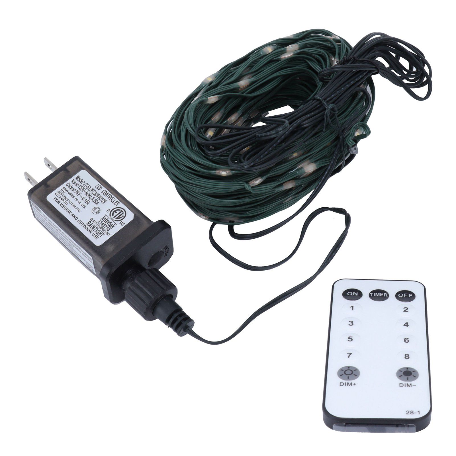 Outdoor 200LED Light String with 8 Lighting Modes Waterproof Low Voltage Lamp view 6