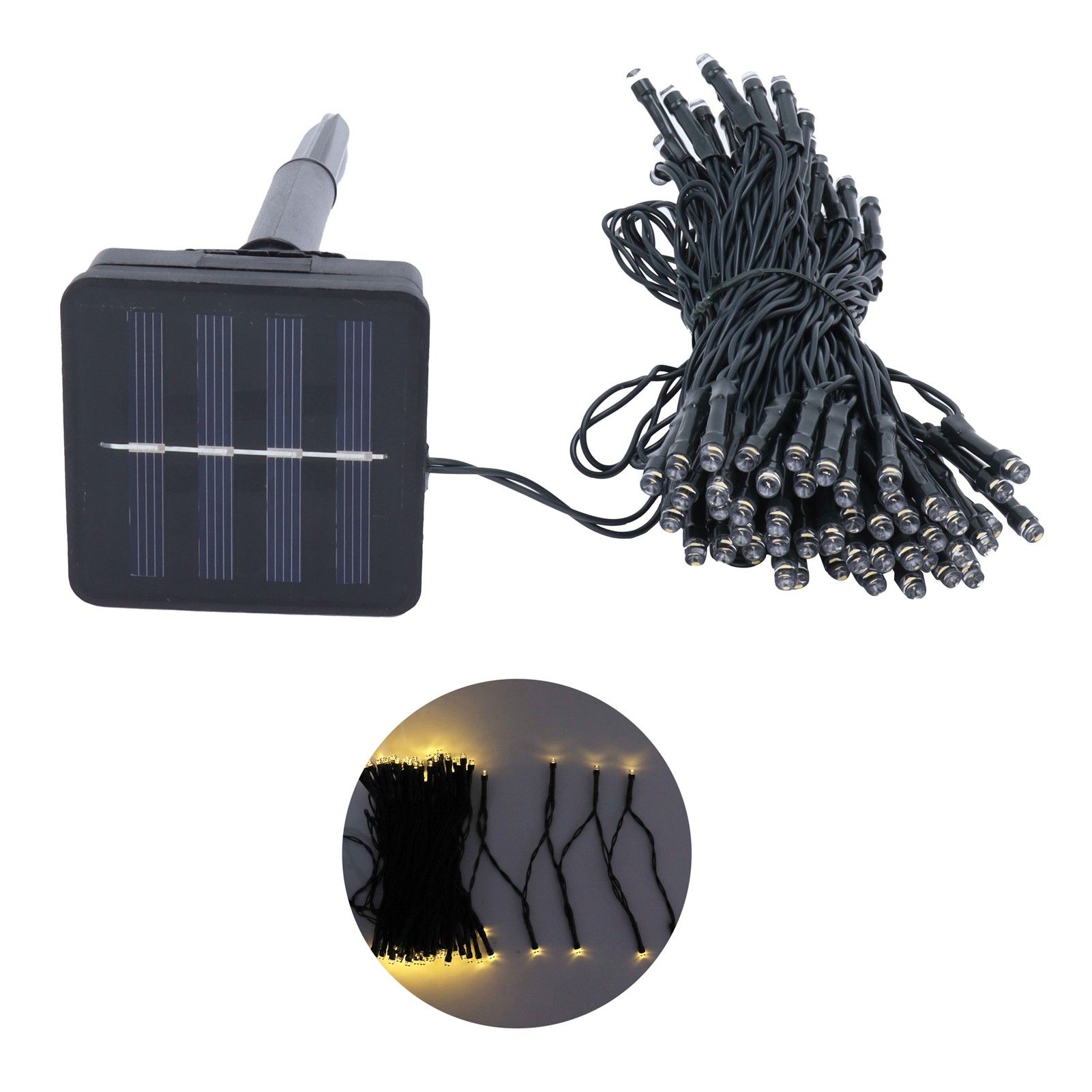 100LED Solar Light String 12m IP45 Waterproof Lighting for Garden Lawn view 2