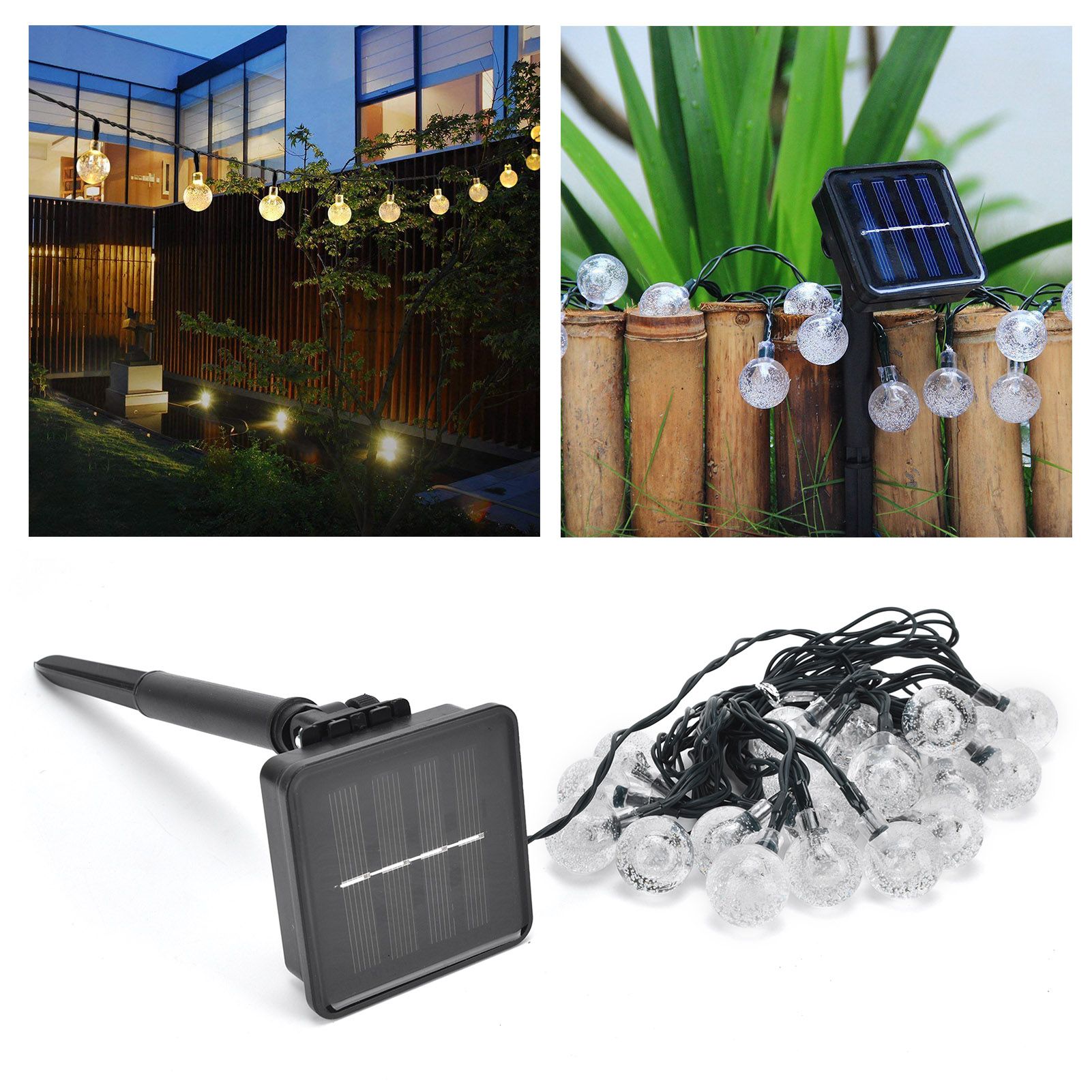 5m LED Solar String Light 20LEDs Decorative Outdoor String Lamp with 8 view 12