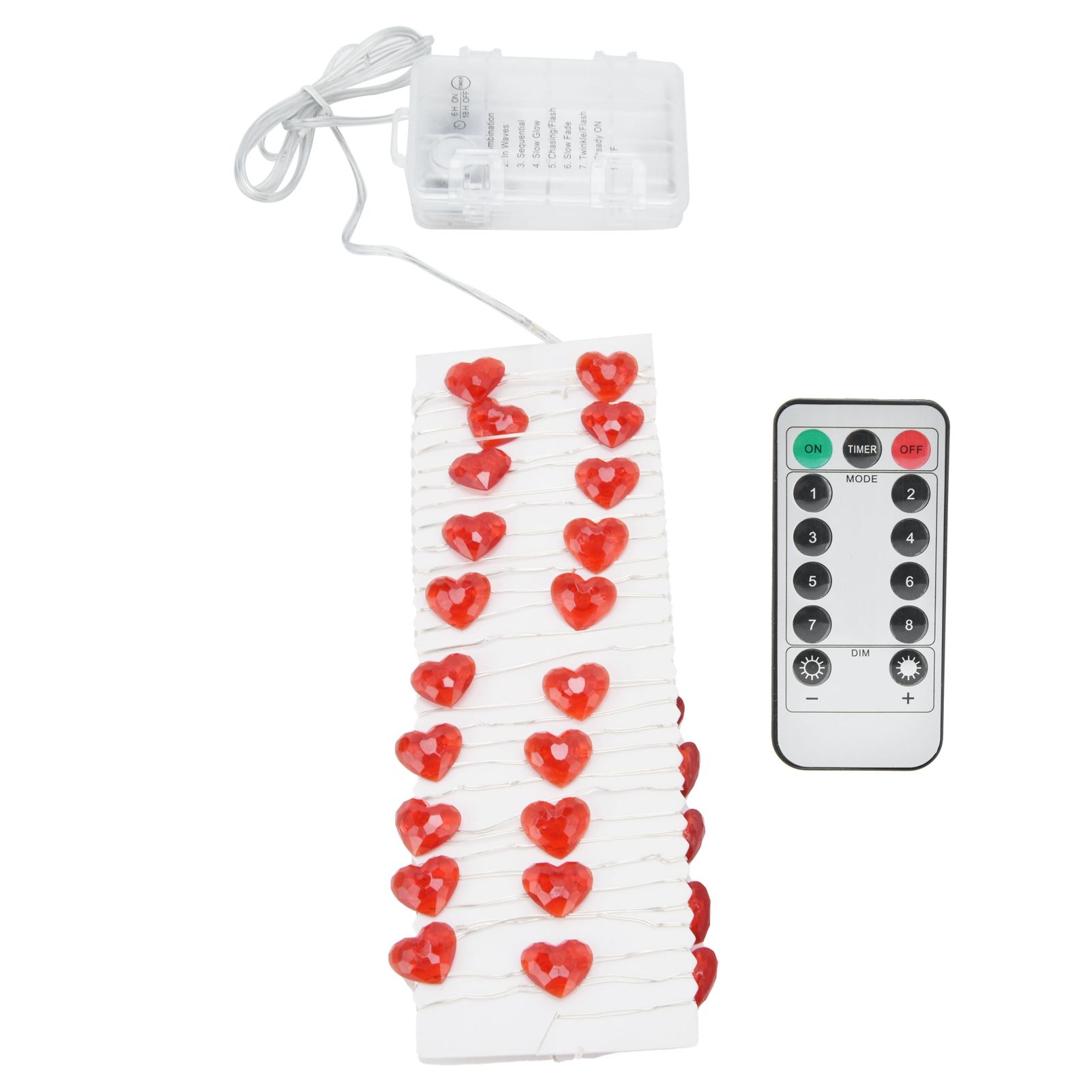Heart Shape 30LED String Light 3 M Copper Wire Light for Outdoor Party — image 1