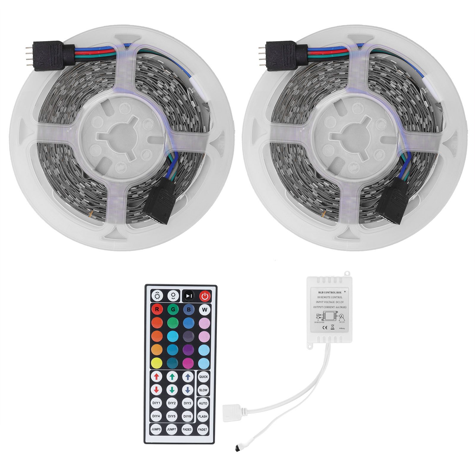 60LED Strip Lights DC12V RGB Tape Lights with 44‑Key Remote Control Home view 2