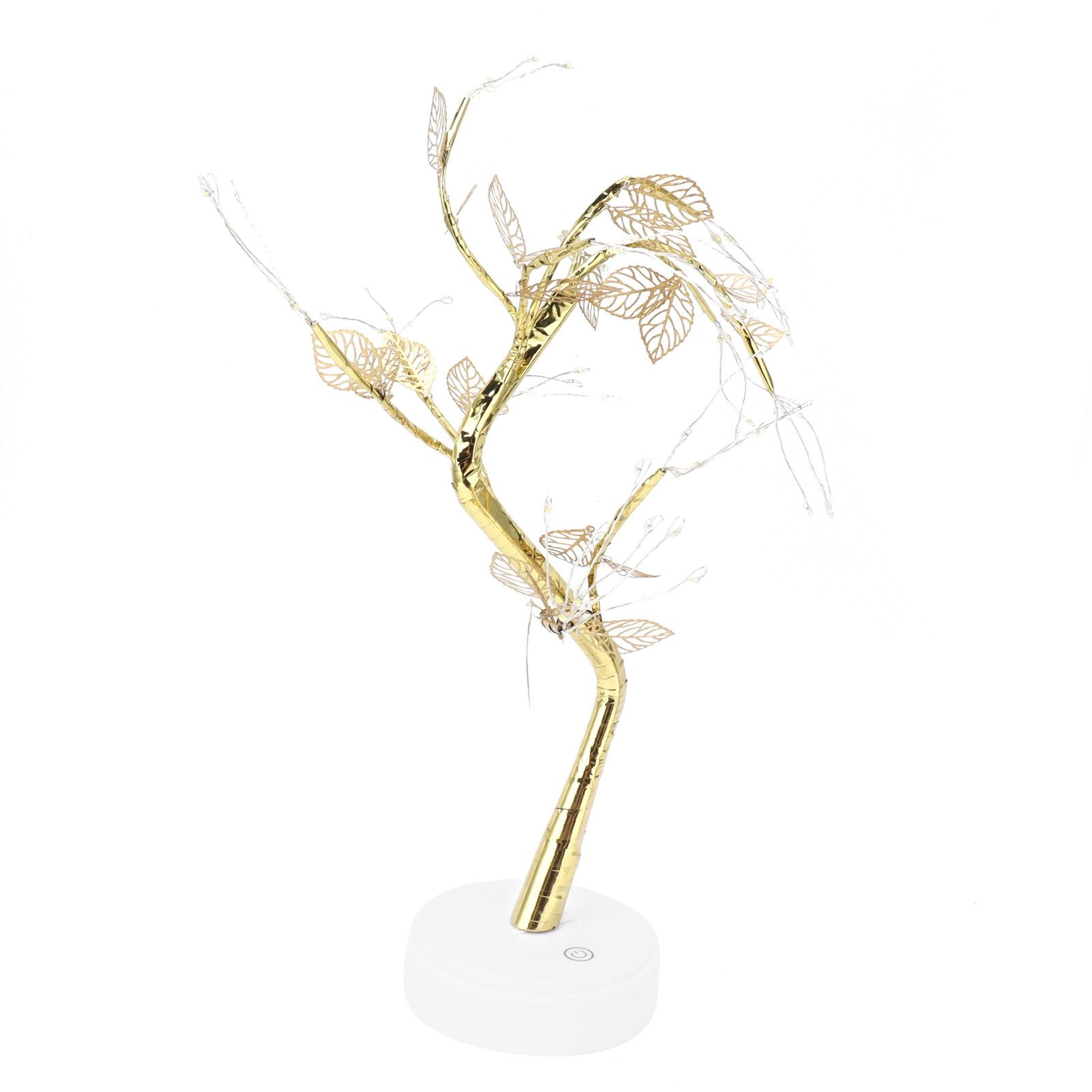 Tree Shape Light DIY 72LEDs Artificial Golden Leaf Tree Lamp USB Battery view 4
