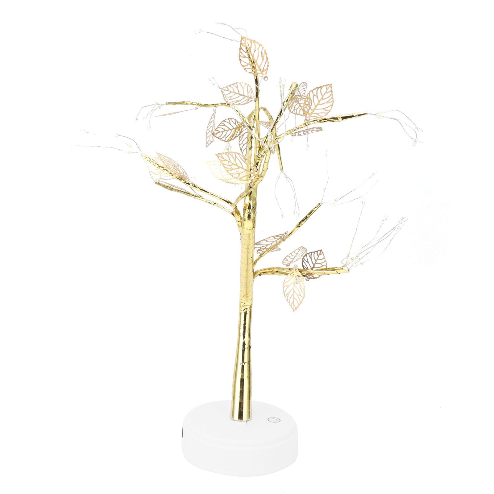 Tree Shape Light DIY 72LEDs Artificial Golden Leaf Tree Lamp USB Battery view 5