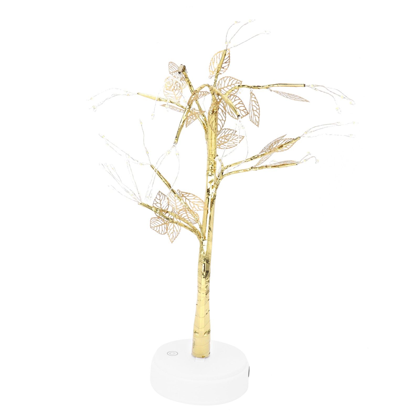 Tree Shape Light DIY 72LEDs Artificial Golden Leaf Tree Lamp USB Battery view 9
