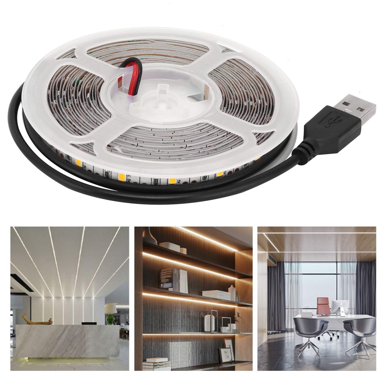 5m/16.4in LED Light Strip 5V USB Powered Strip Lights Strong Adhesive Tape view 11