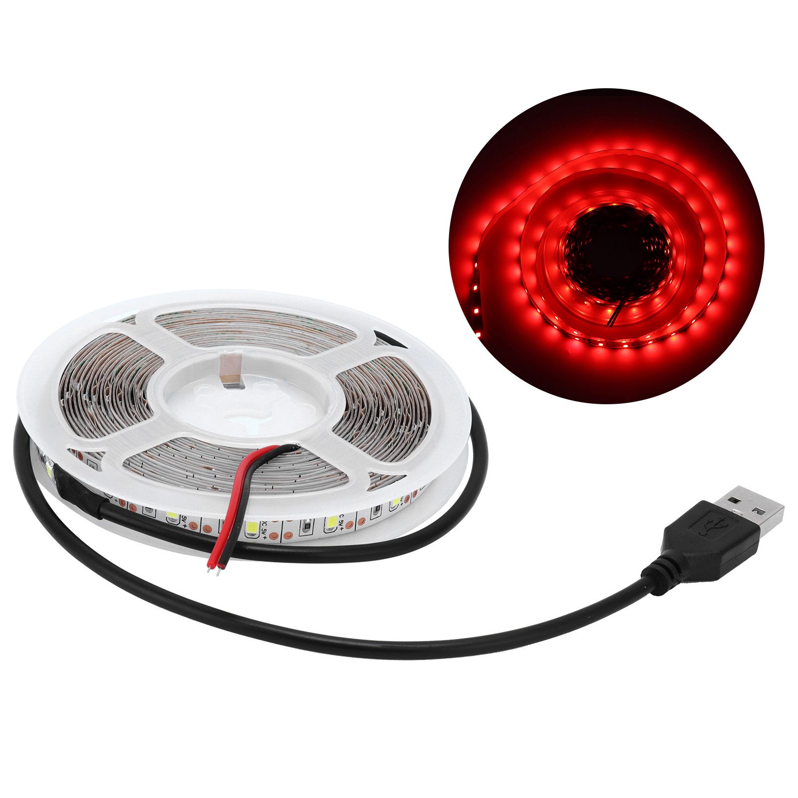 RGB Flexible Strip Lights USB Powered Low Voltage 5V LED Light Strip for view 10