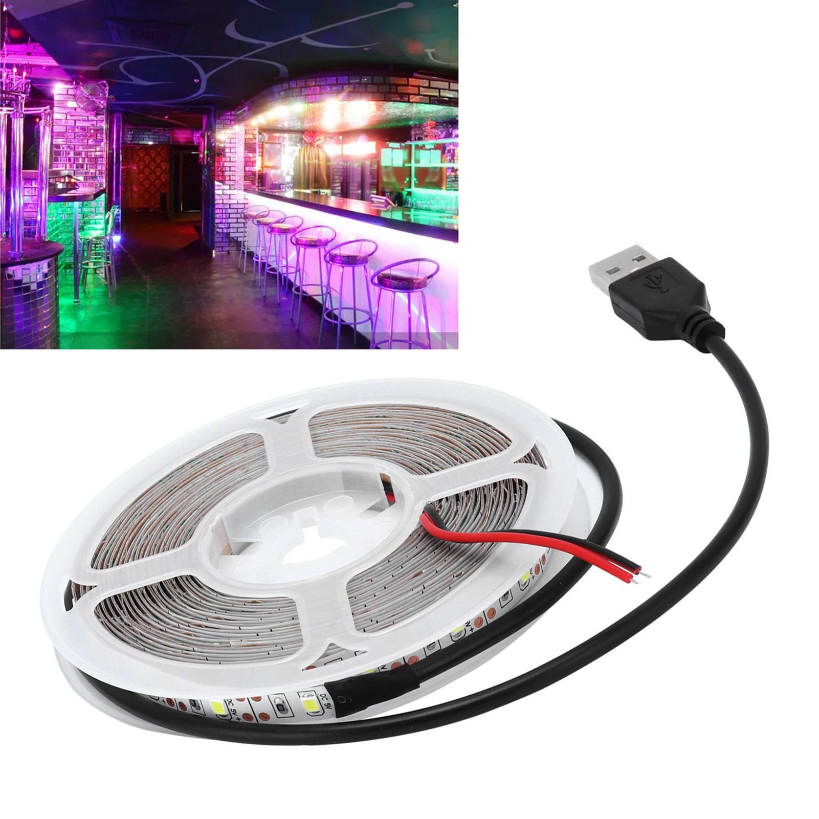 RGB Flexible Strip Lights USB Powered Low Voltage 5V LED Light Strip for view 11