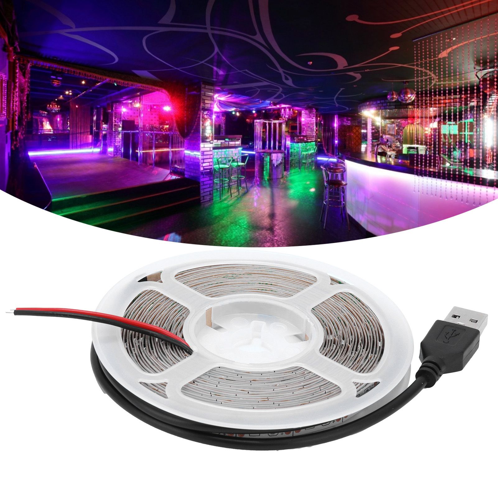 RGB Flexible Strip Lights USB Powered Low Voltage 5V LED Light Strip for view 12