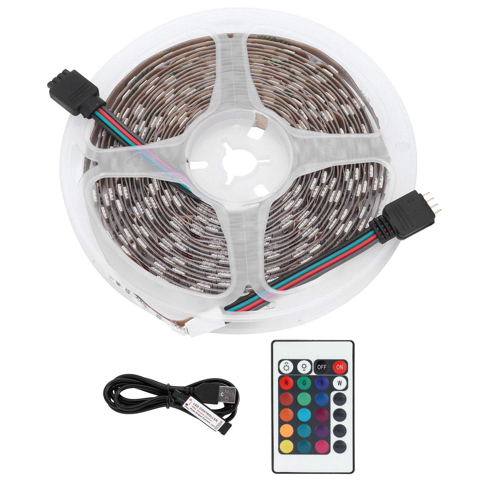 300LED Strip Light USB RGBW 5050 Decorative Light Strip with Remote Control 16 view 2