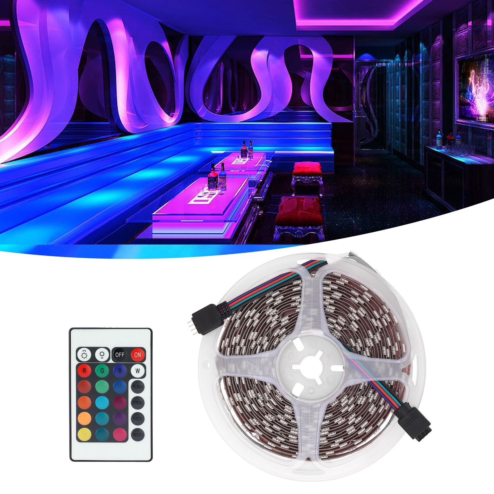 300LED Strip Light USB RGBW 5050 Decorative Light Strip with Remote Control 16 view 12