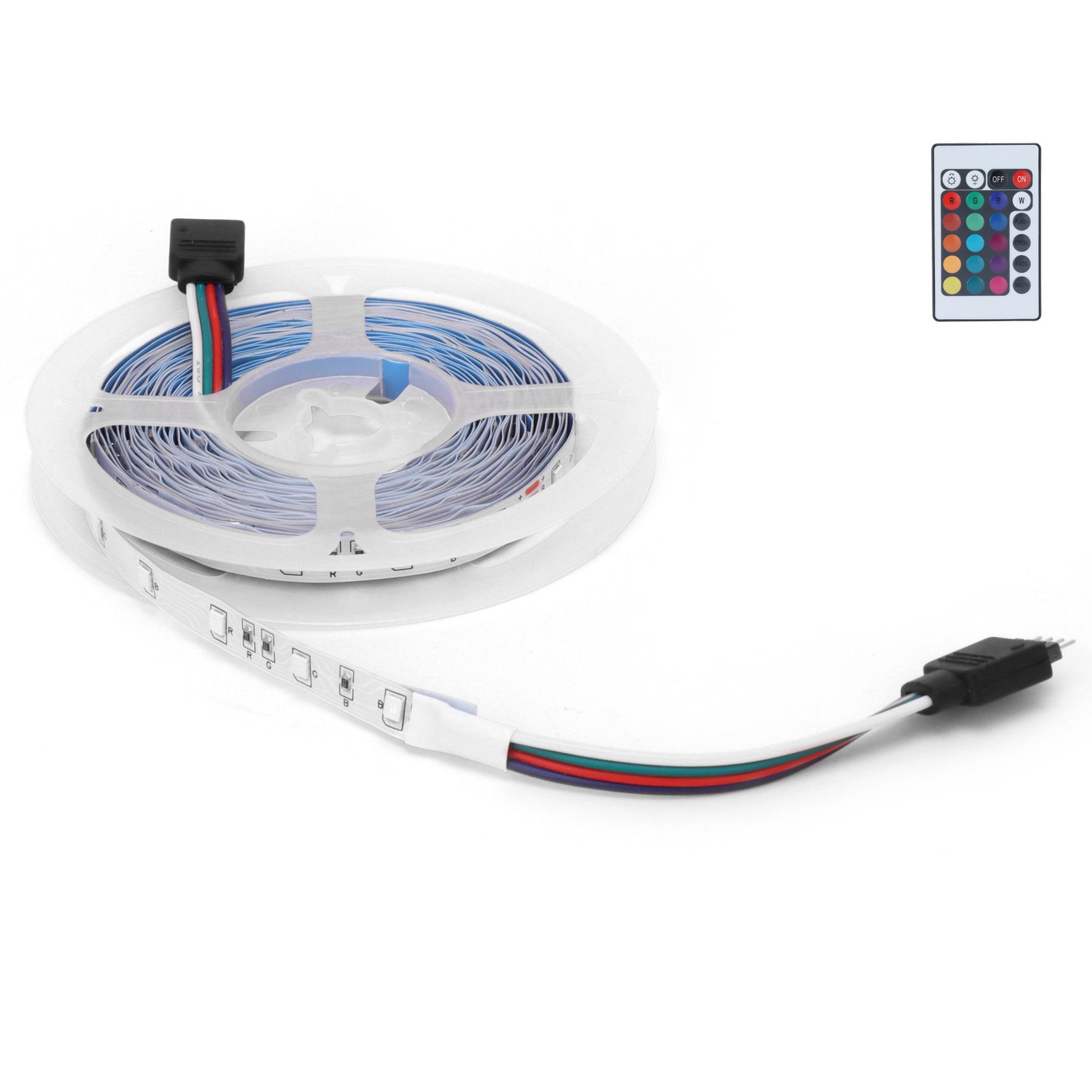 300LED Strip Light 5M Color Changing RGB Lights Strip Dimmable 12V for Outdoor view 4