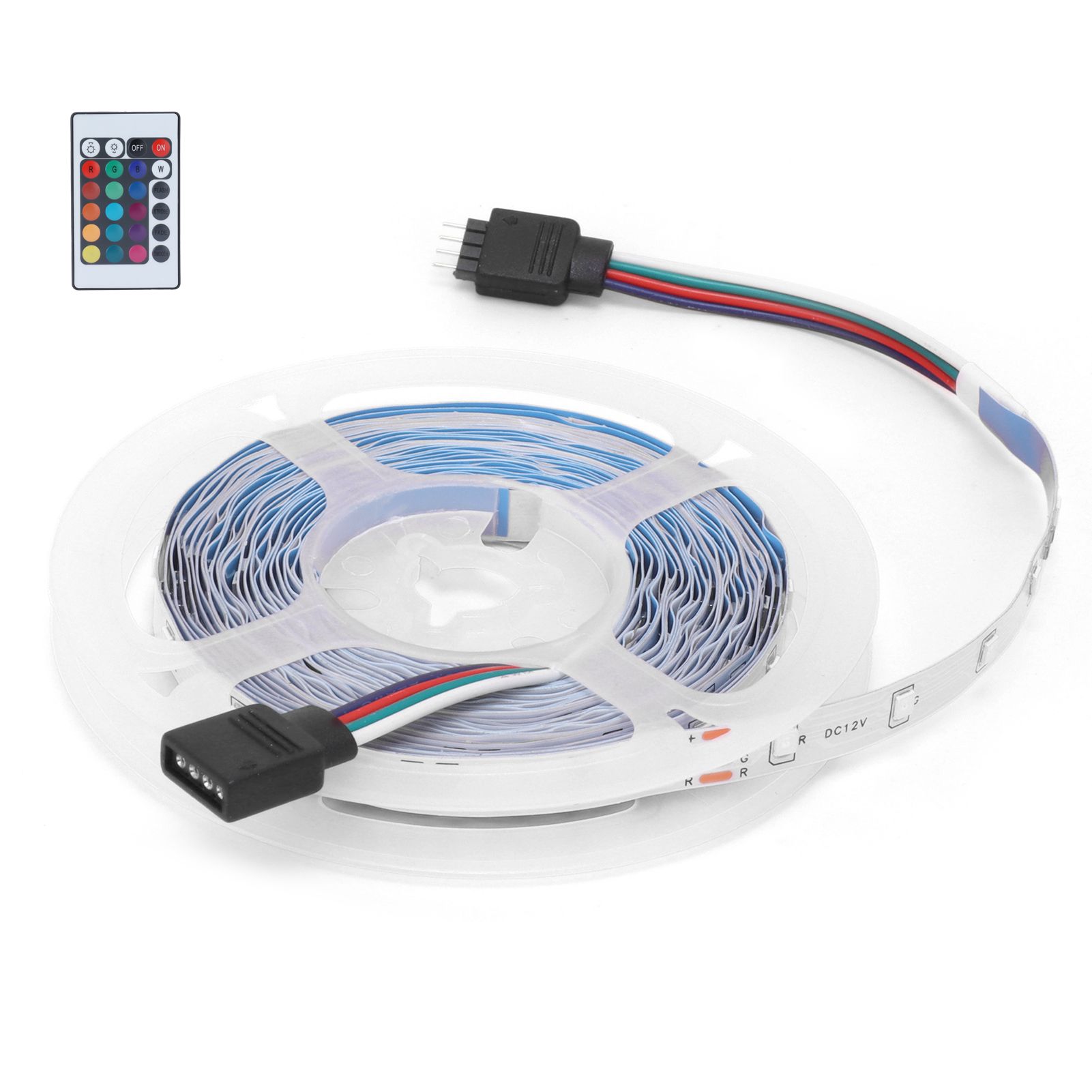300LED Strip Light 5M Color Changing RGB Lights Strip Dimmable 12V for Outdoor view 5