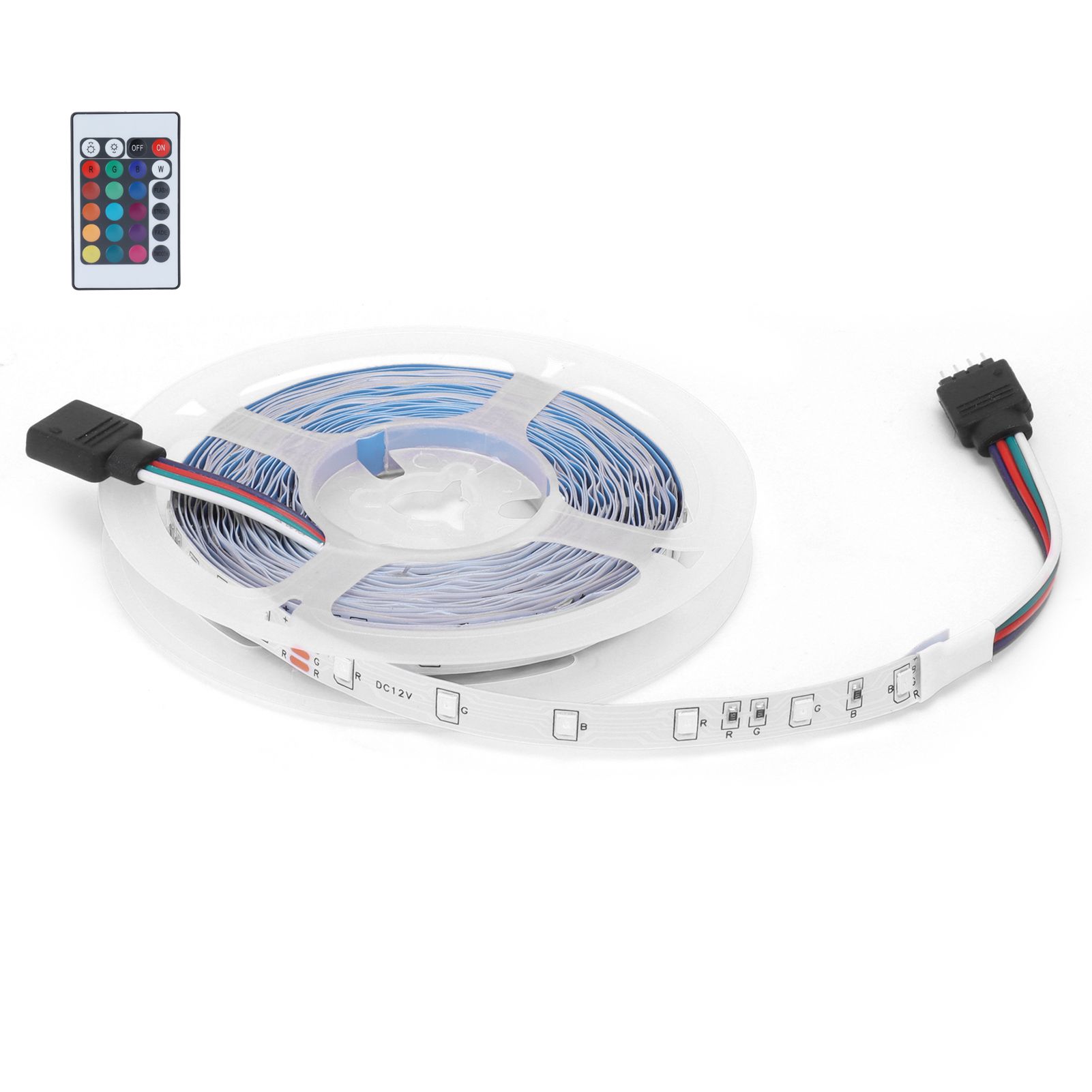 300LED Strip Light 5M Color Changing RGB Lights Strip Dimmable 12V for Outdoor view 6