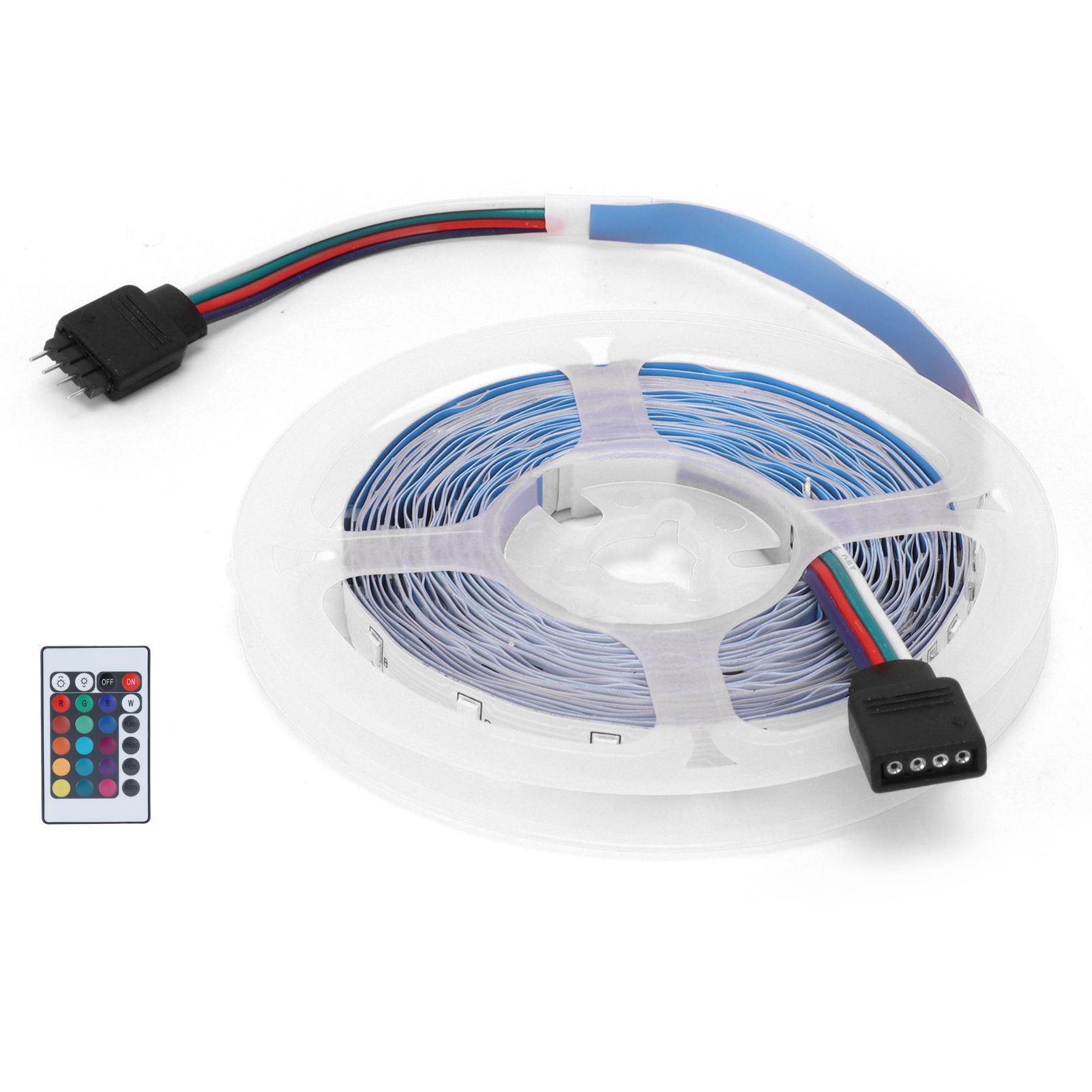 300LED Strip Light 5M Color Changing RGB Lights Strip Dimmable 12V for Outdoor view 7