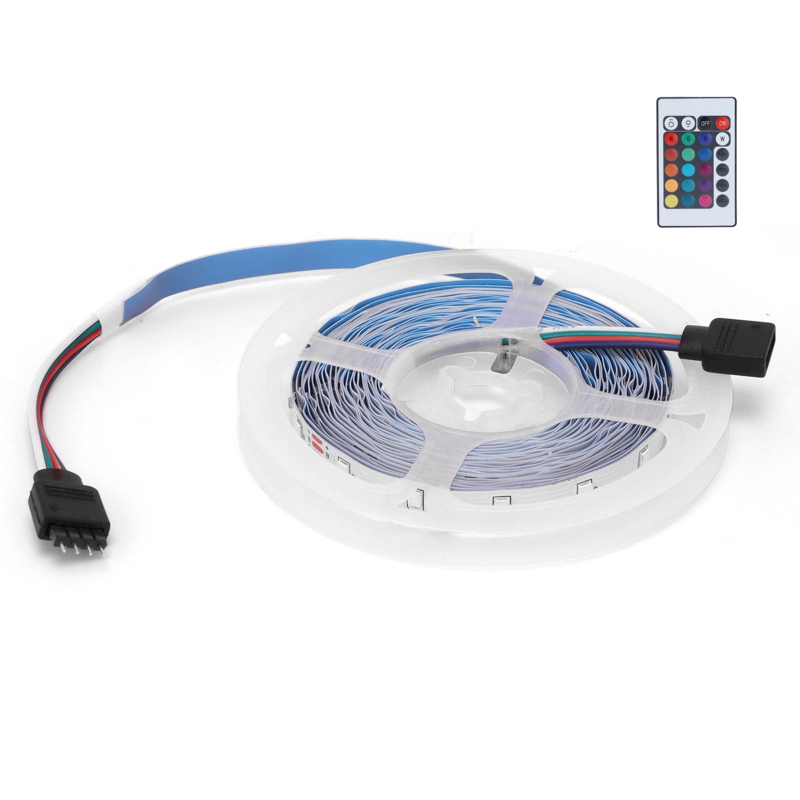 300LED Strip Light 5M Color Changing RGB Lights Strip Dimmable 12V for Outdoor view 9