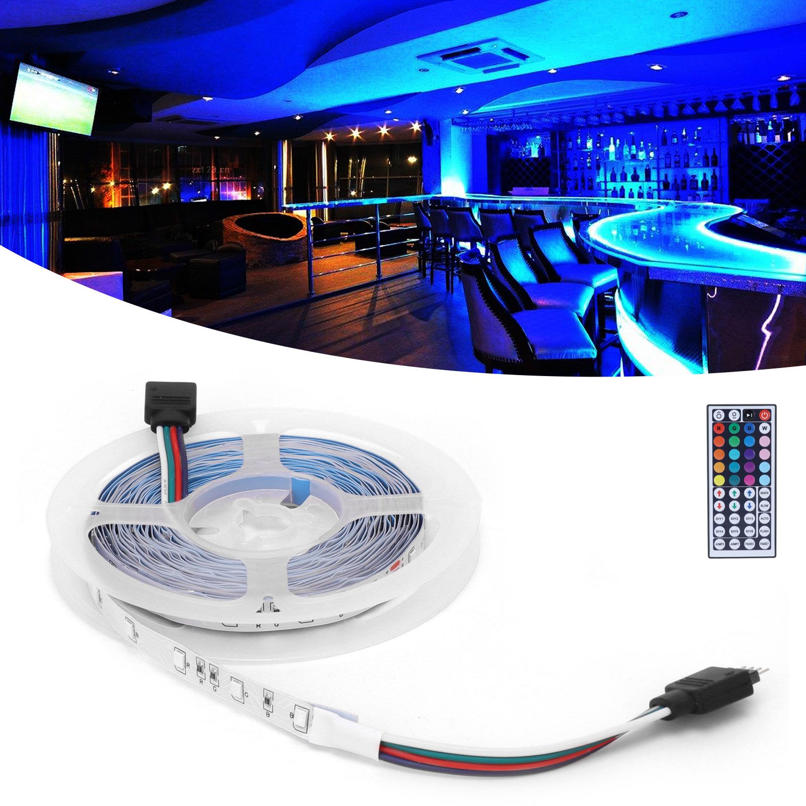 300LED Strip Light 5M Colorful RGB Rope Light Dimmable for Home Party Decor view 11