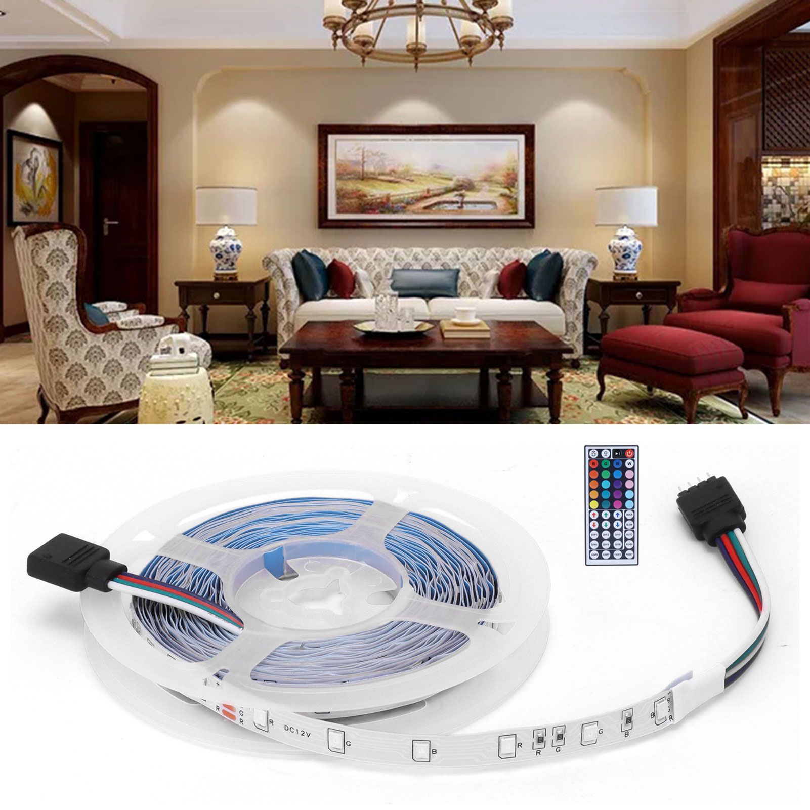 300LED Strip Light 5M Colorful RGB Rope Light Dimmable for Home Party Decor view 12
