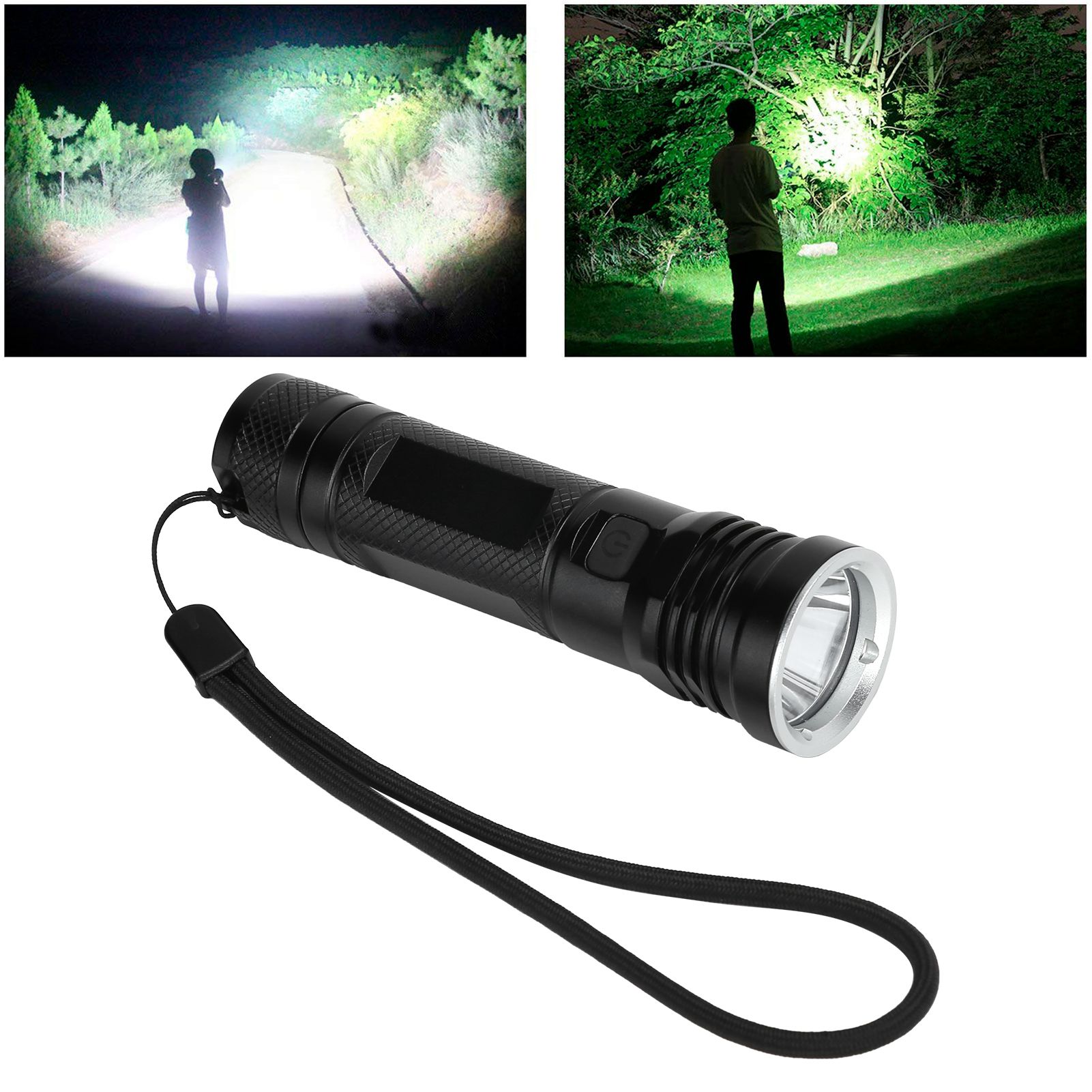 Flashlight USB Charging Aluminum Mini Multi‑mode Flashlight for Cycling Night view 11