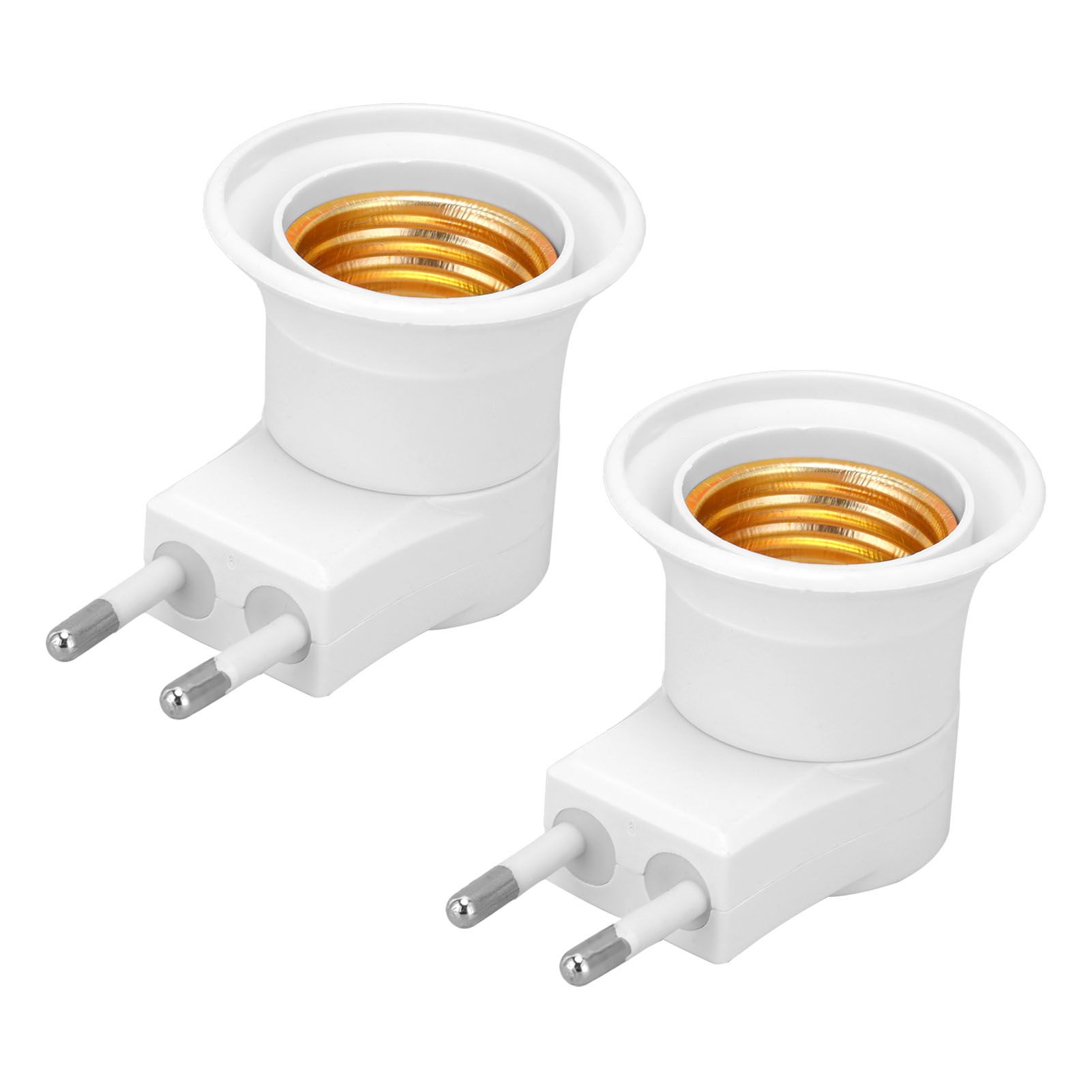 2Pcs E27 Lamp Socket Adapter with Switch PVC ScrewIn Outlet Lamp Base view 8