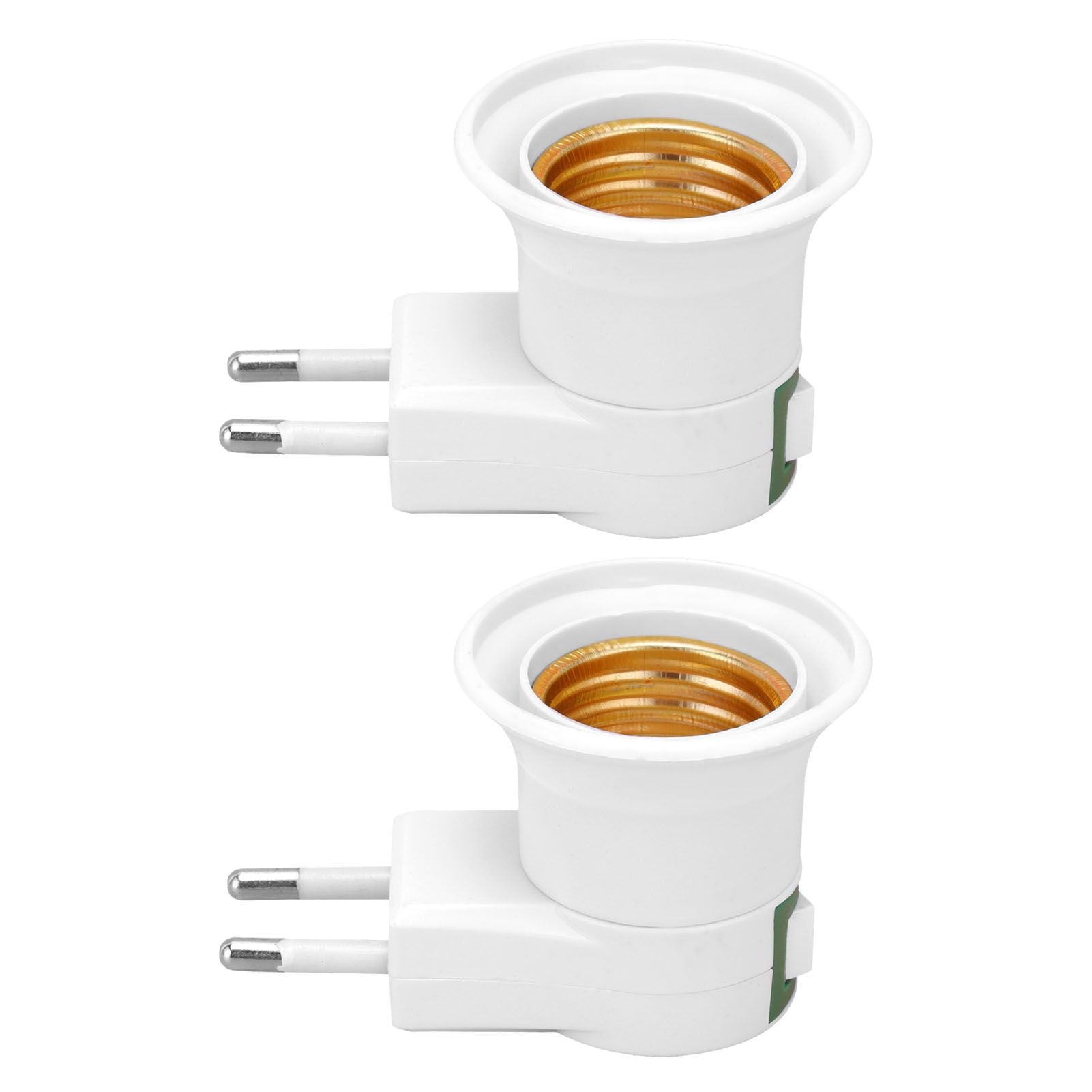 2Pcs E27 Lamp Socket Adapter with Switch PVC ScrewIn Outlet Lamp Base view 10