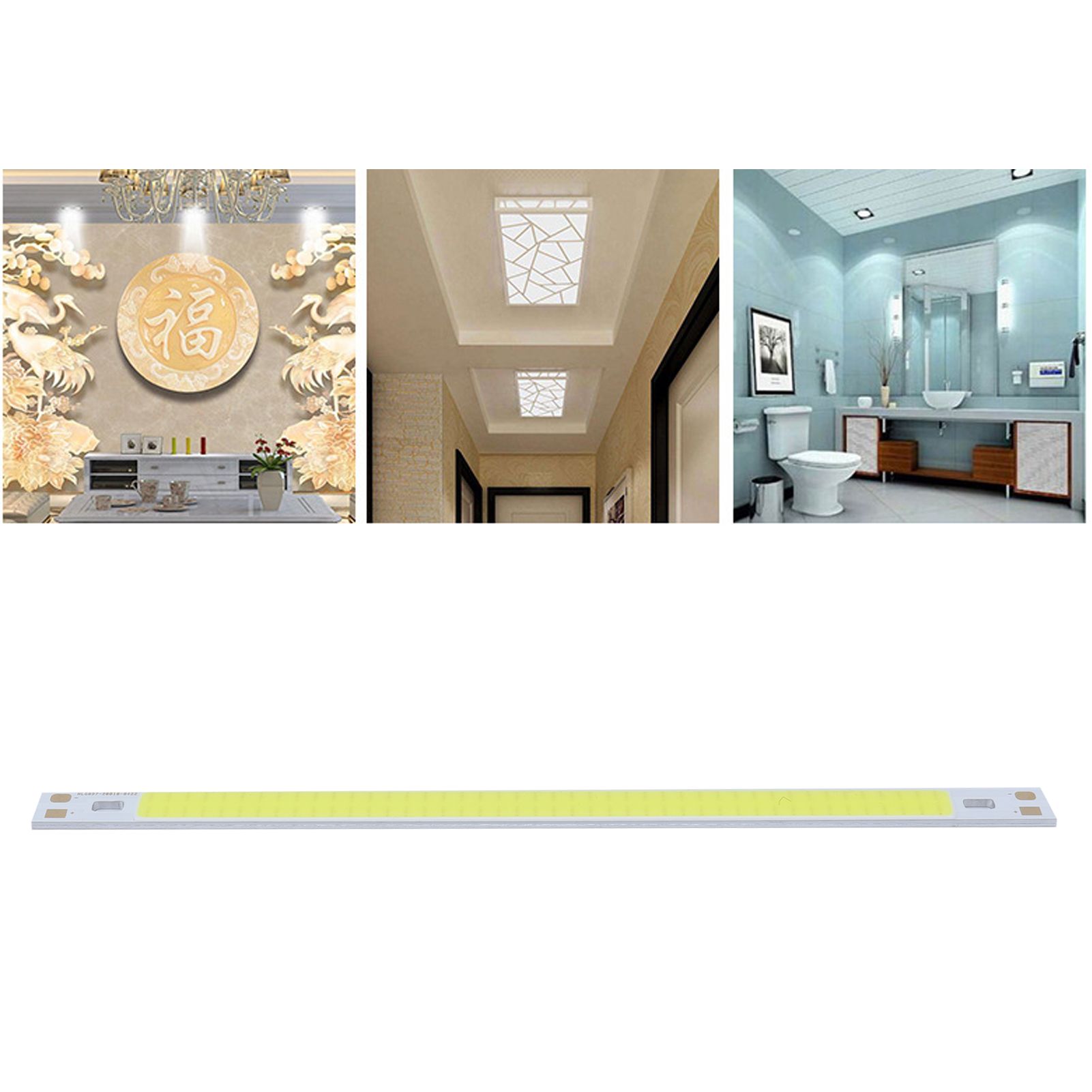 10W LED COB Light Chip 3000‑6500K 12‑14V Strip Shape Light Source High view 12