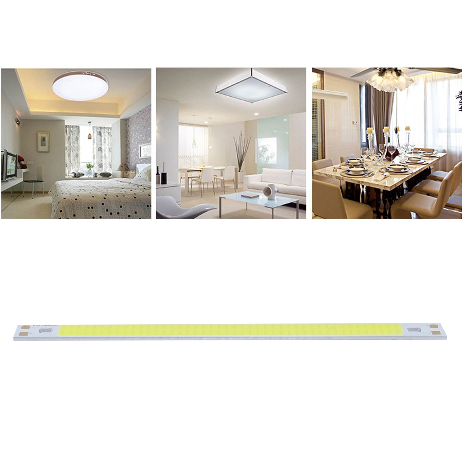 10W LED COB Light Chip 3000‑6500K 12‑14V Strip Shape Light Source High view 11